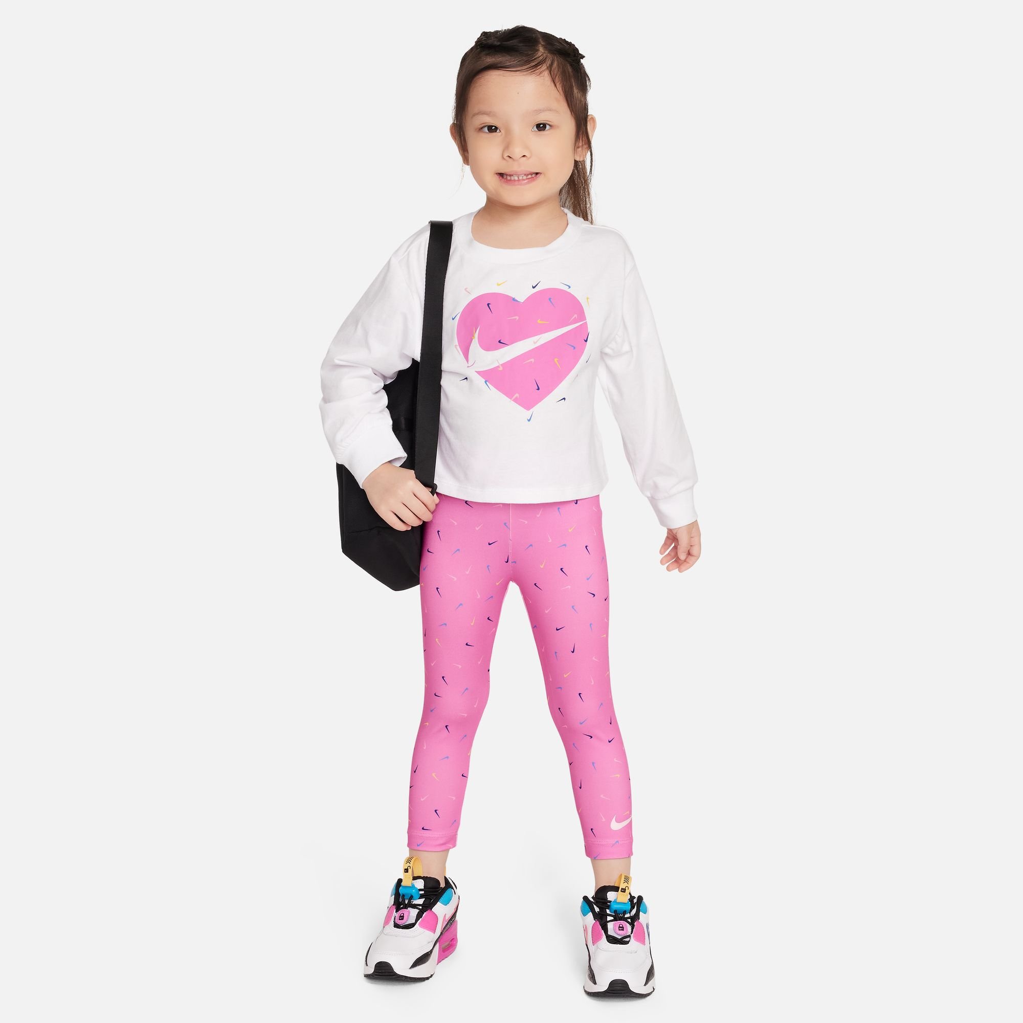 Nike Graphic Tee and Printed Leggings Set image number 0