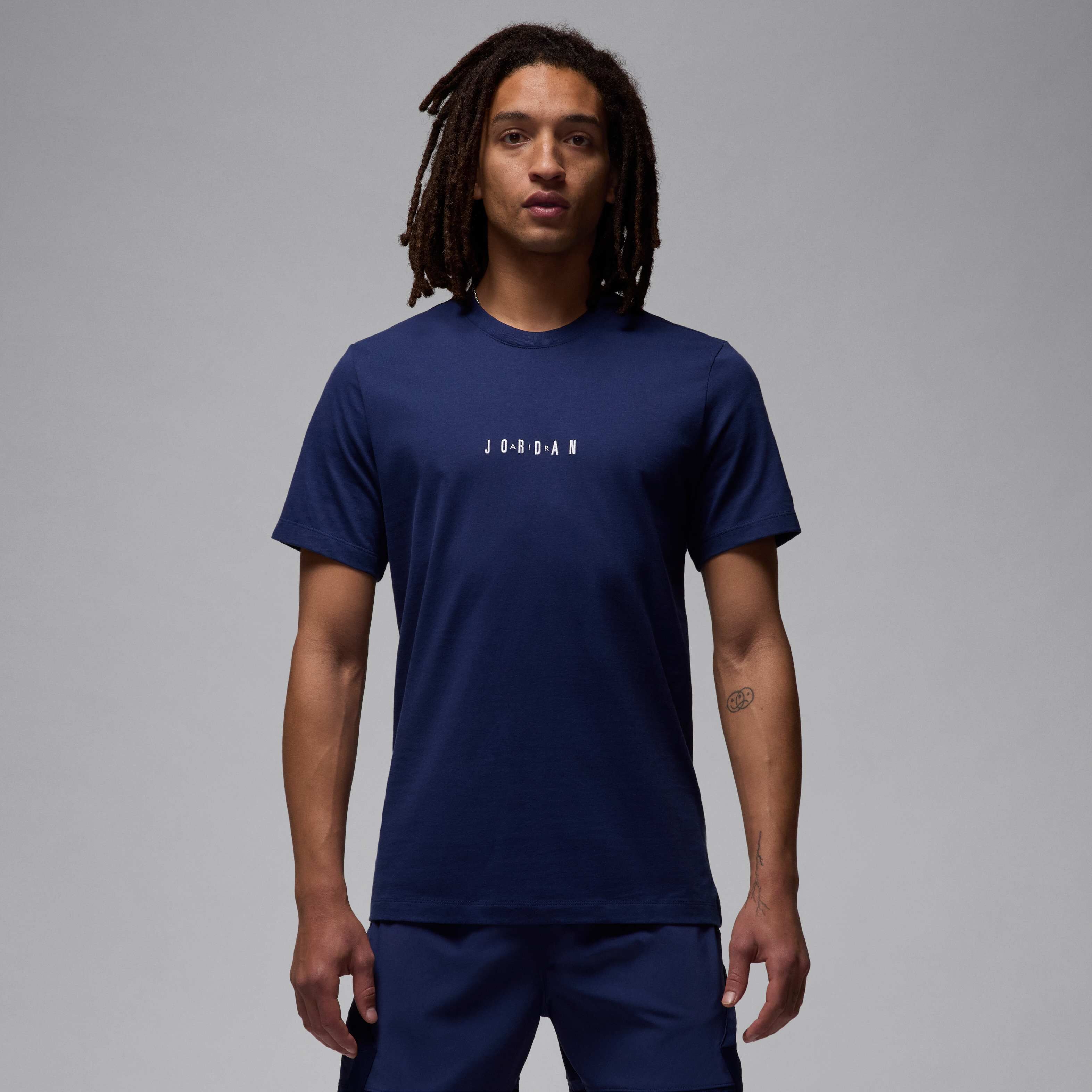 Buy Jordan Air Men's T-Shirt - Midnight Navy/White/White