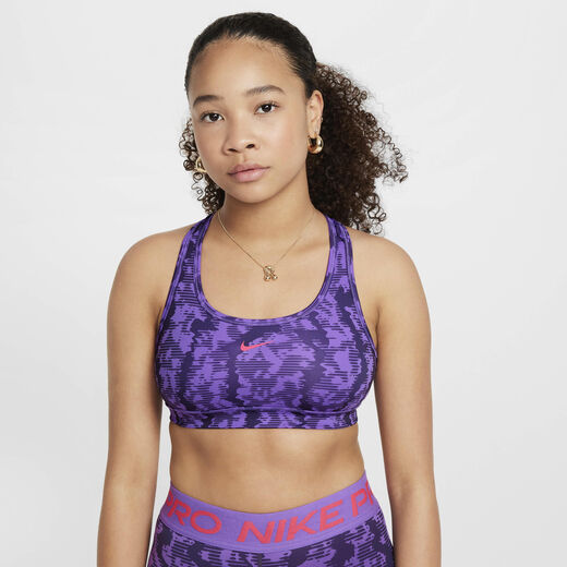 Sports Bras-Nike, Nike Swoosh, Girls' Reversible Sports Bra