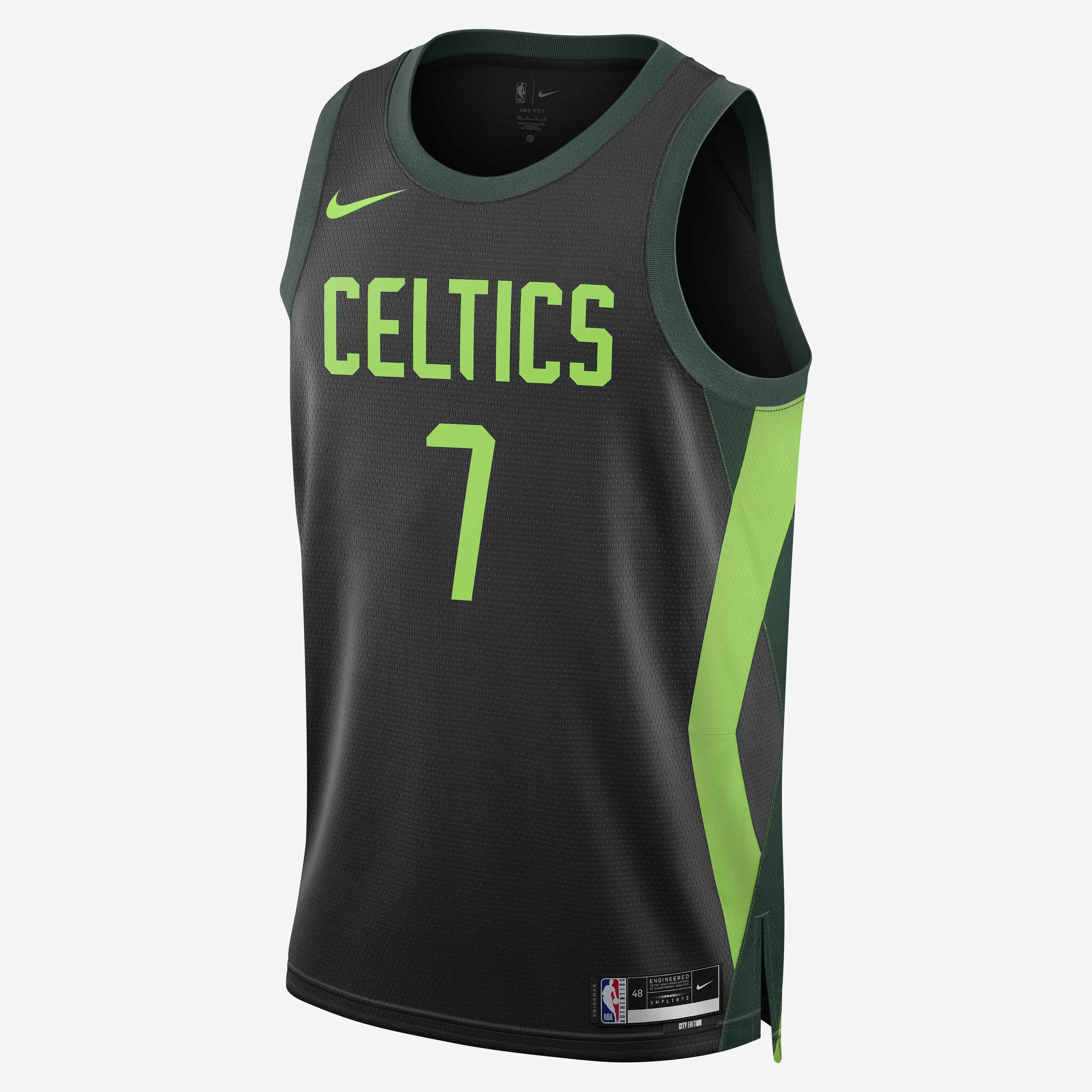 Buy Jaylen Brown Boston Celtics 2024/25 City Edition Men's Nike Dri-FIT NBA  Swingman Jersey - Black/Pro Green/Action Green | Nike Kuwait Official