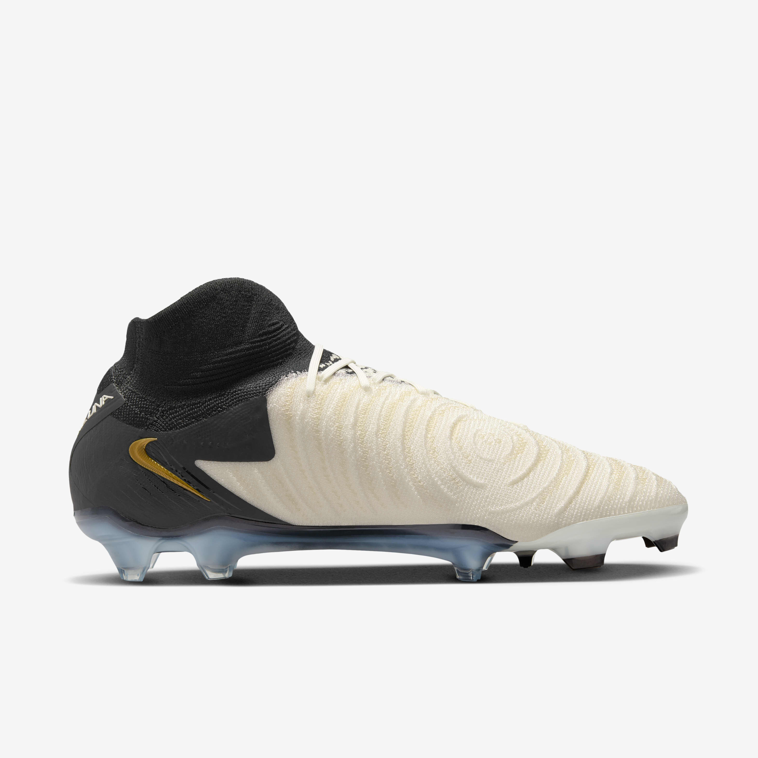 Buy Nike Phantom Luna 2 Elite FG High Top Football Boot White Metallic Gold Coin Black Nike Kuwait Official