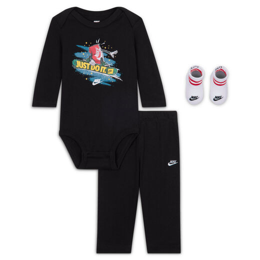 Sets-Nike, Nike, Baby (0-9M) 3-Piece Boxy Holiday Gift Set