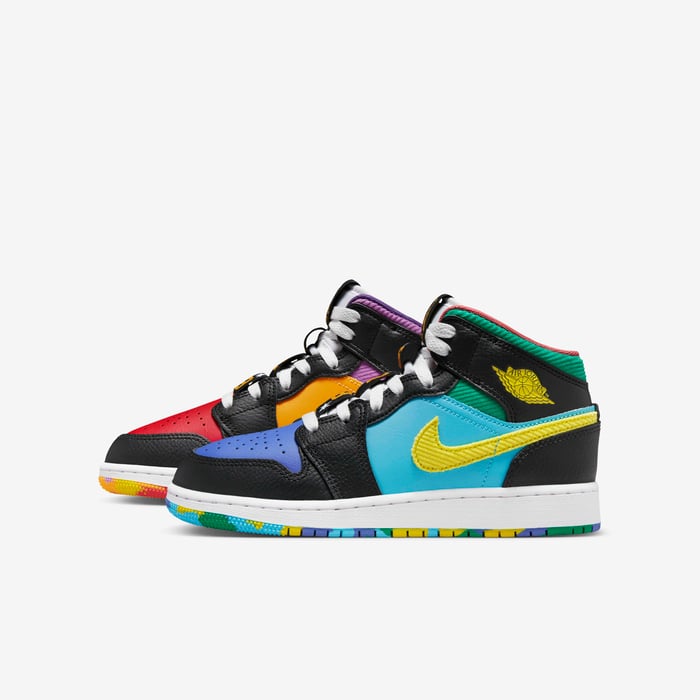 Buy Air Jordan Mid Sneaker School Older Kids' Shoes Black