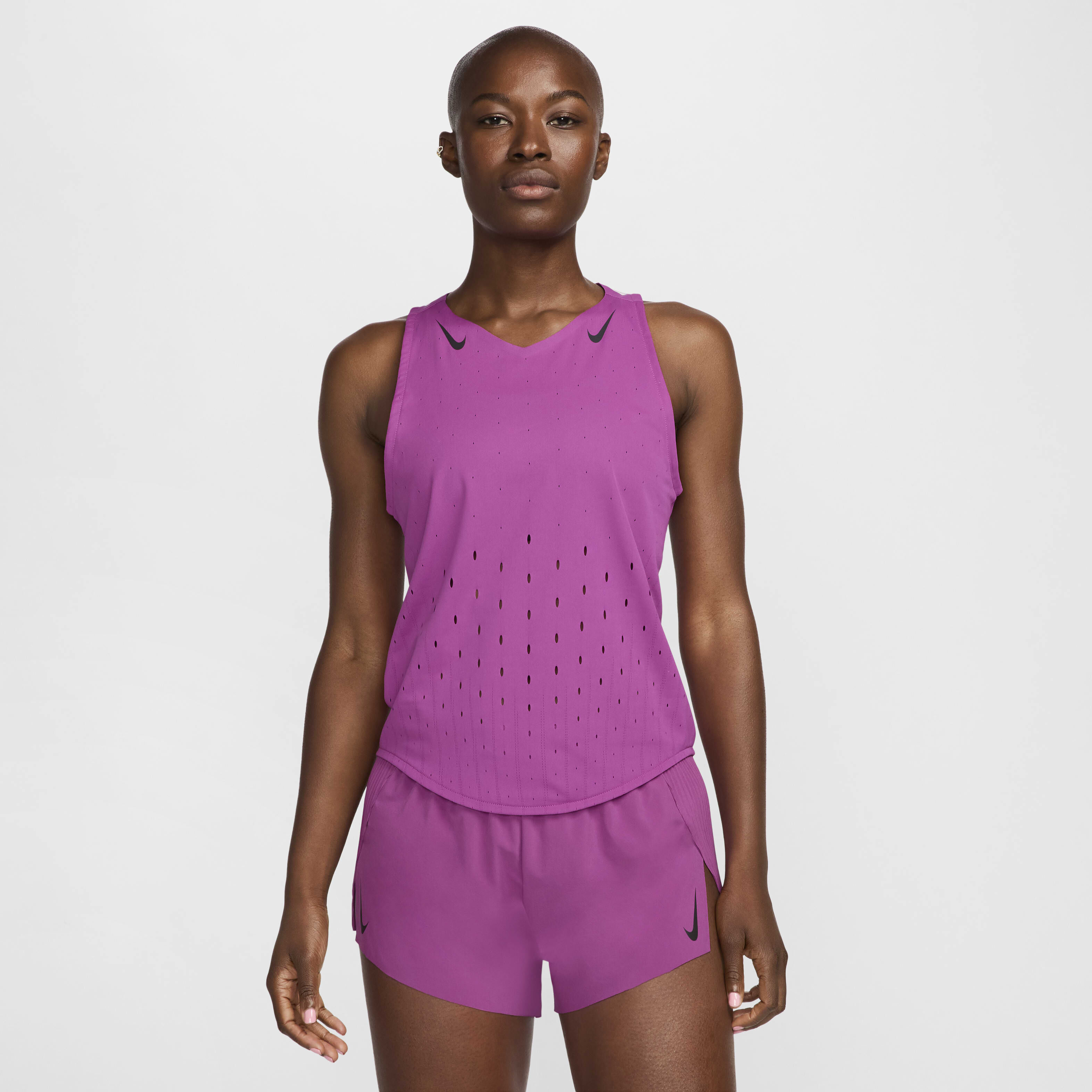 Pink nike running vest deals