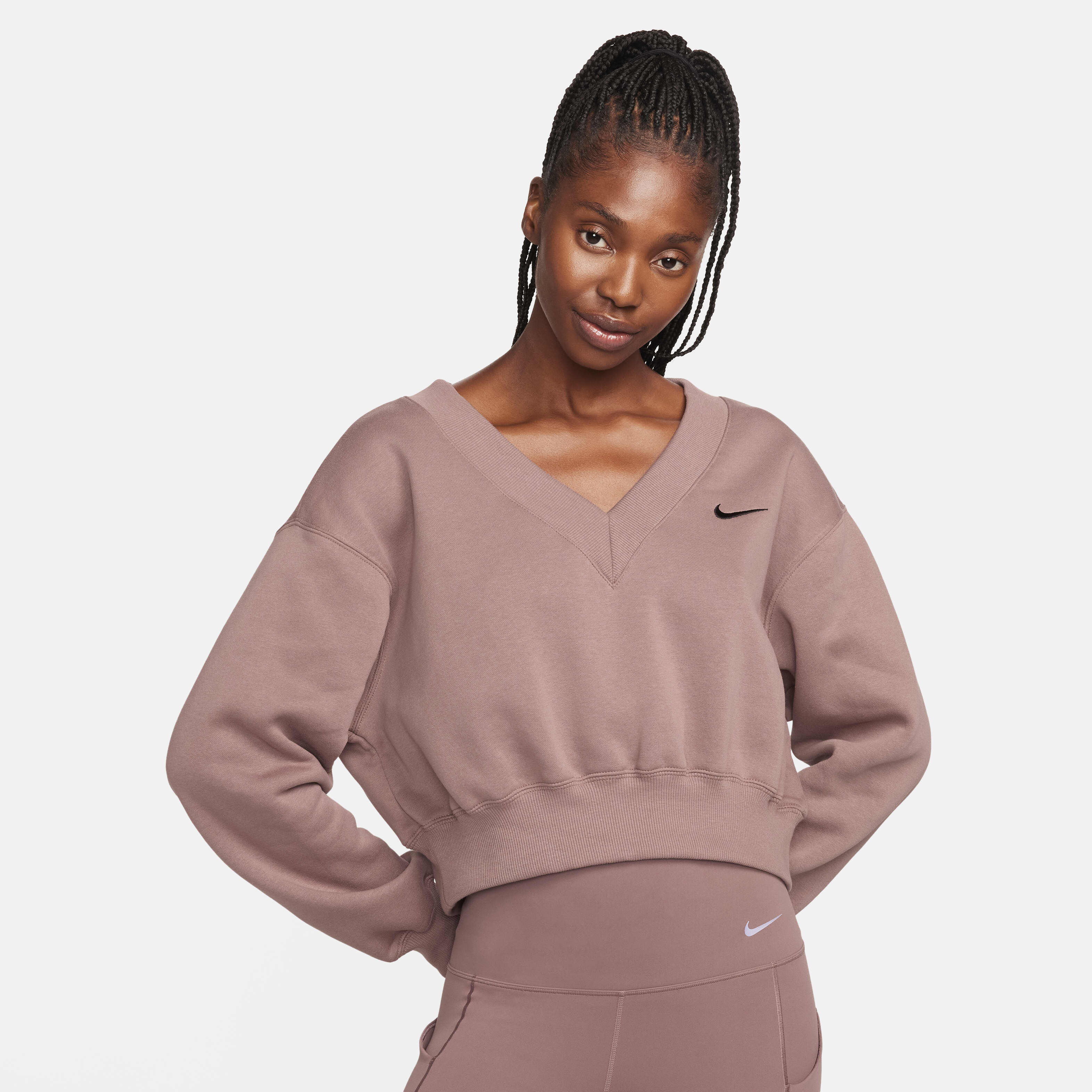 Nike sweat top womens clearance