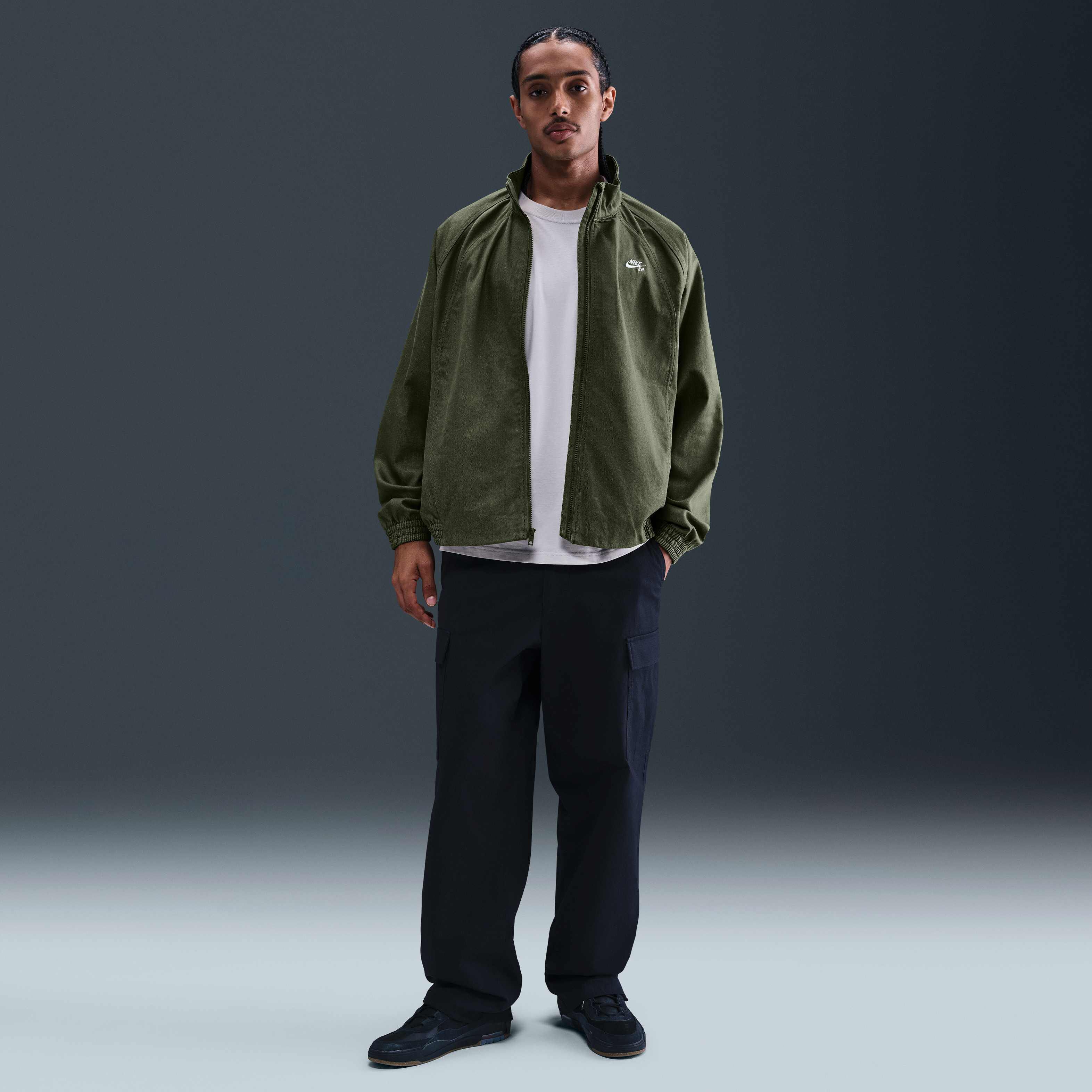 Buy Nike SB Denim Full-Zip Tracksuit Jacket - Medium Olive