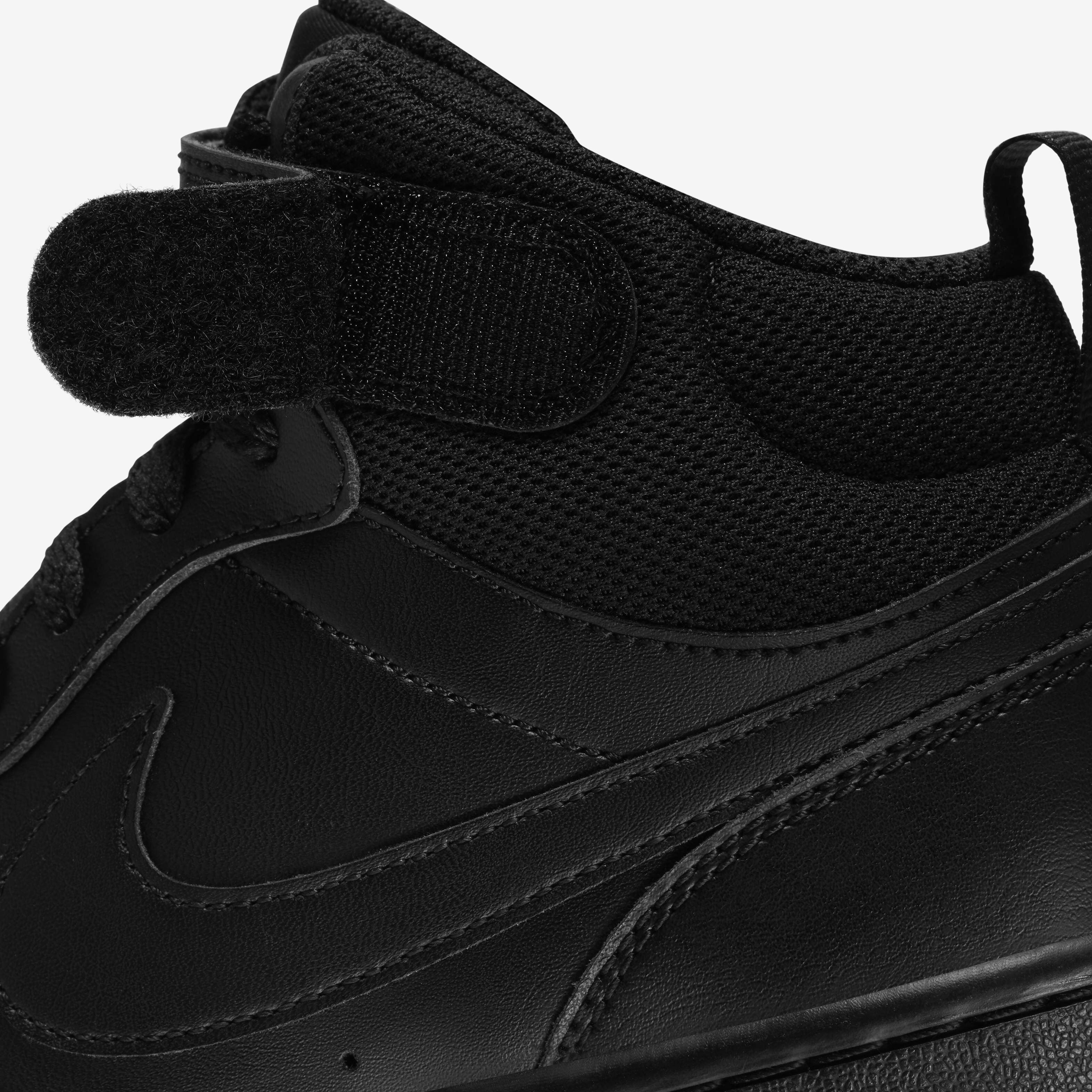 Buy Nike Court Borough Mid 2 Older Kids Shoes Black Black Black Nike Kuwait Official