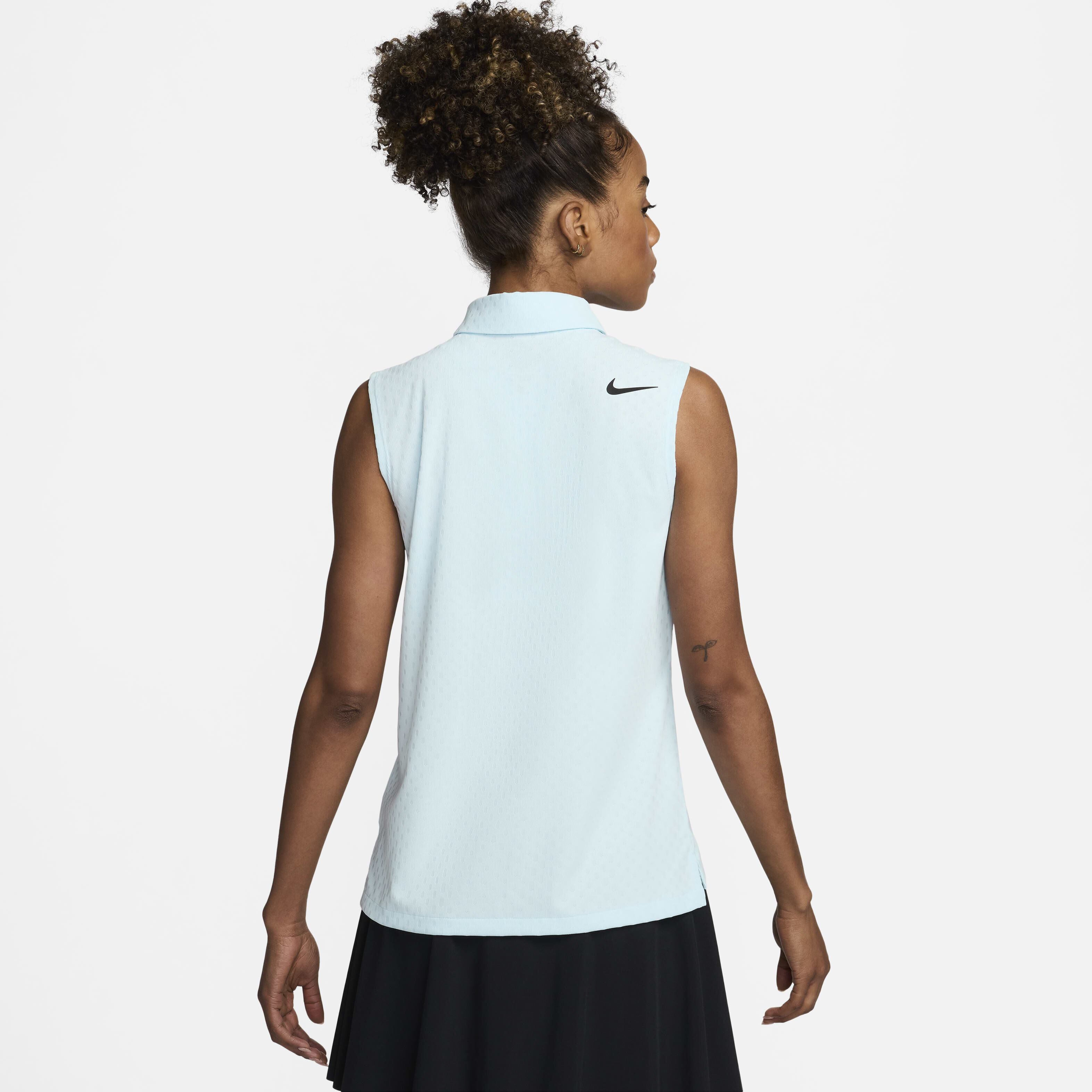 Buy Nike Tour Women s Dri FIT ADV Sleeveless Golf Polo Glacier Blue Black Nike Kuwait Official