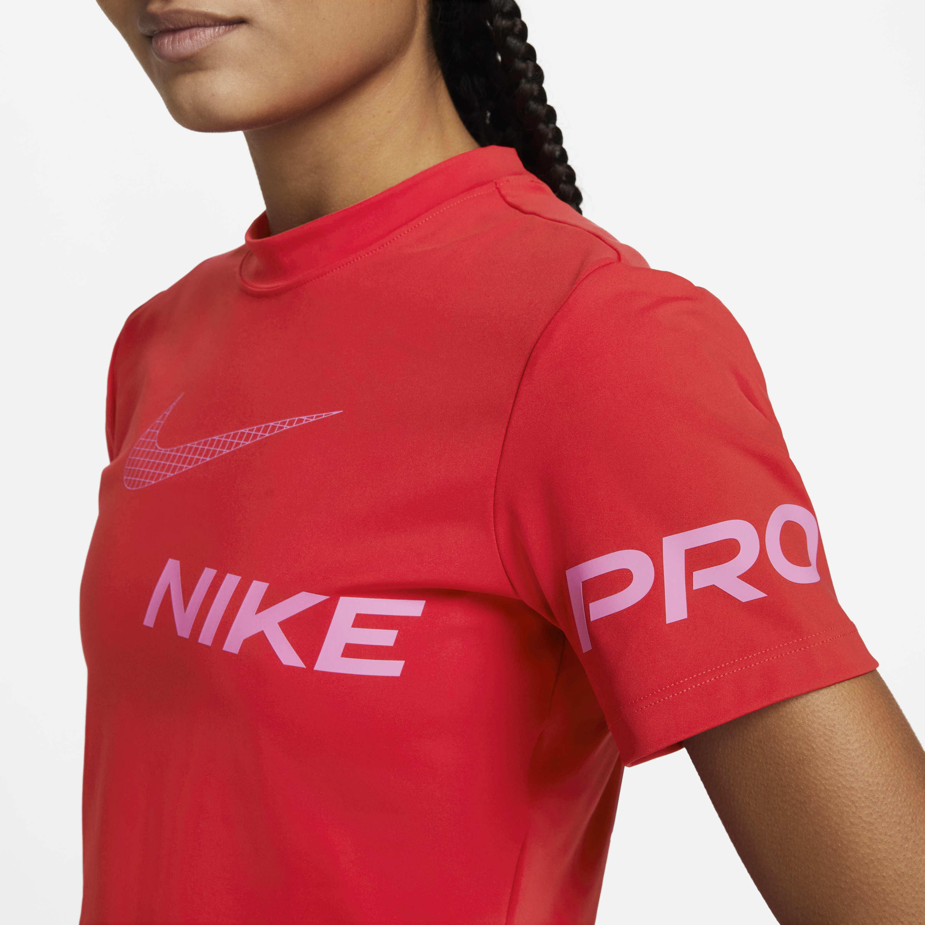 Nike pro women's short sleeve training top hotsell