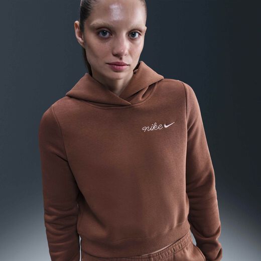Women's Hoodies-Nike, Nike Sportswear Phoenix Fleece, Women's Shrunken Hoodie