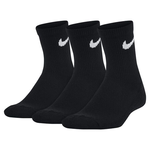 Kids Crew Socks-Nike, Nike, Little Kids' Cushioned Crew Socks (3-Pack)