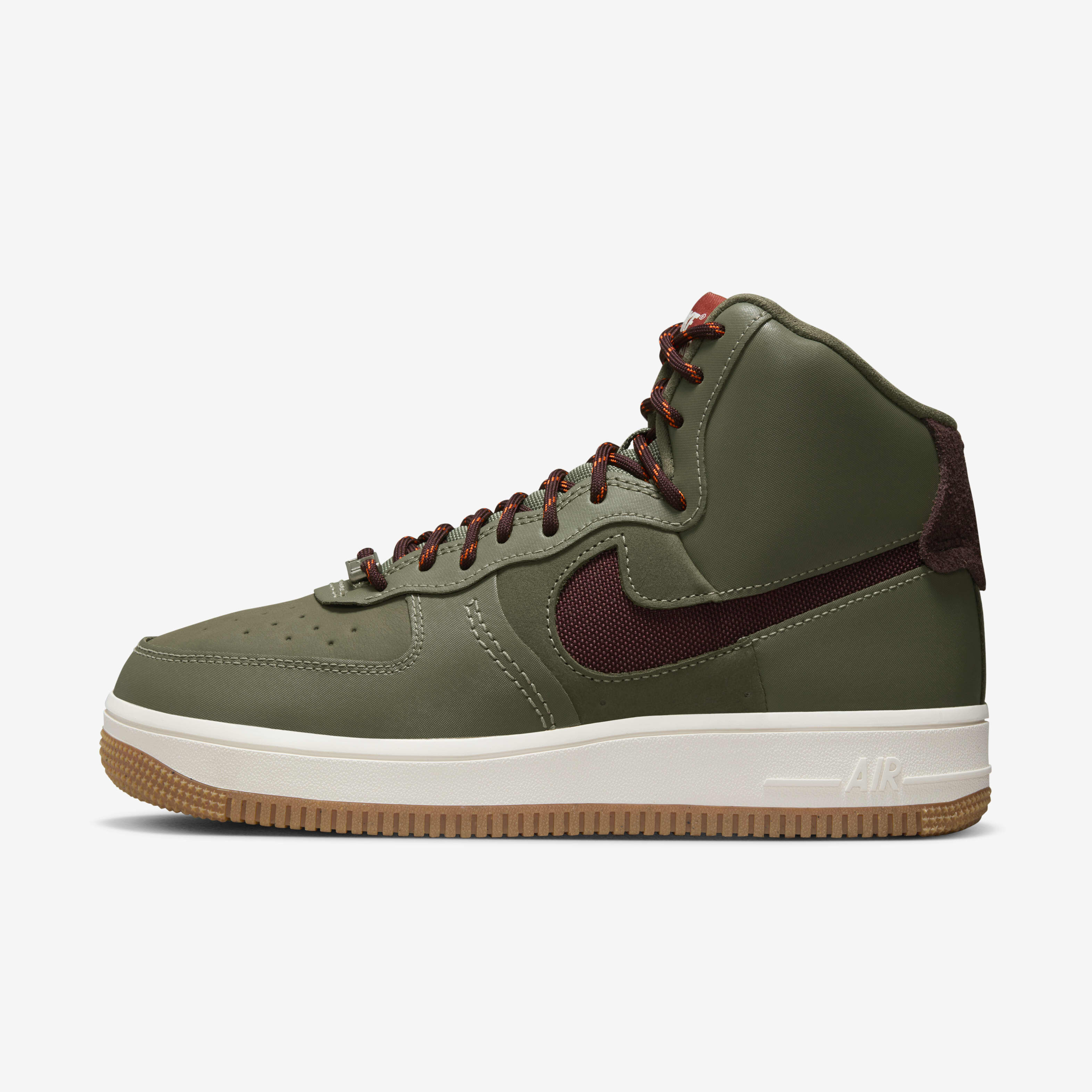 Buy Nike Air Force 1 Sculpt Wild Women s Shoes Medium Olive Phantom Gum Medium Brown Earth Nike Kuwait Official