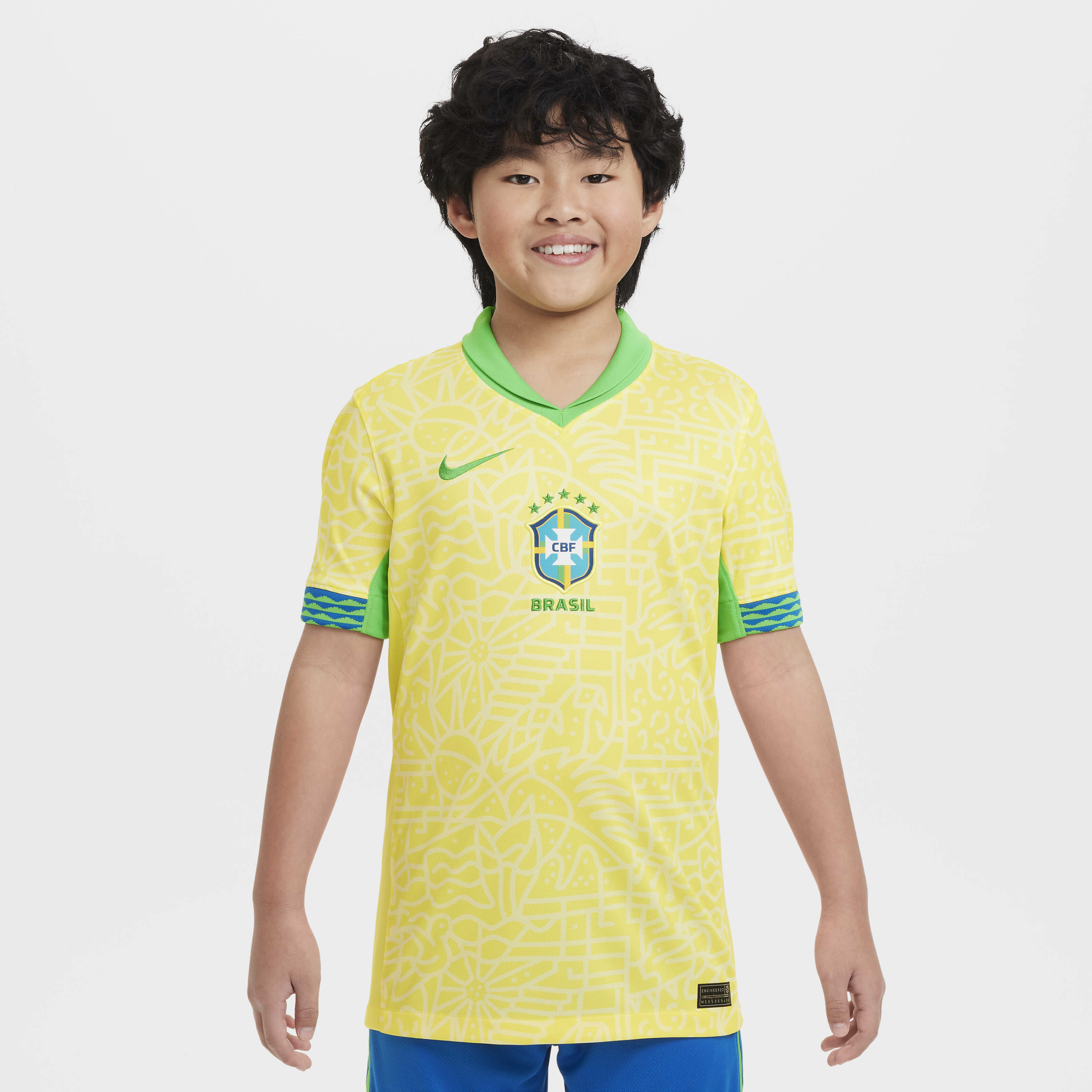 Yellow nike shirt boys on sale