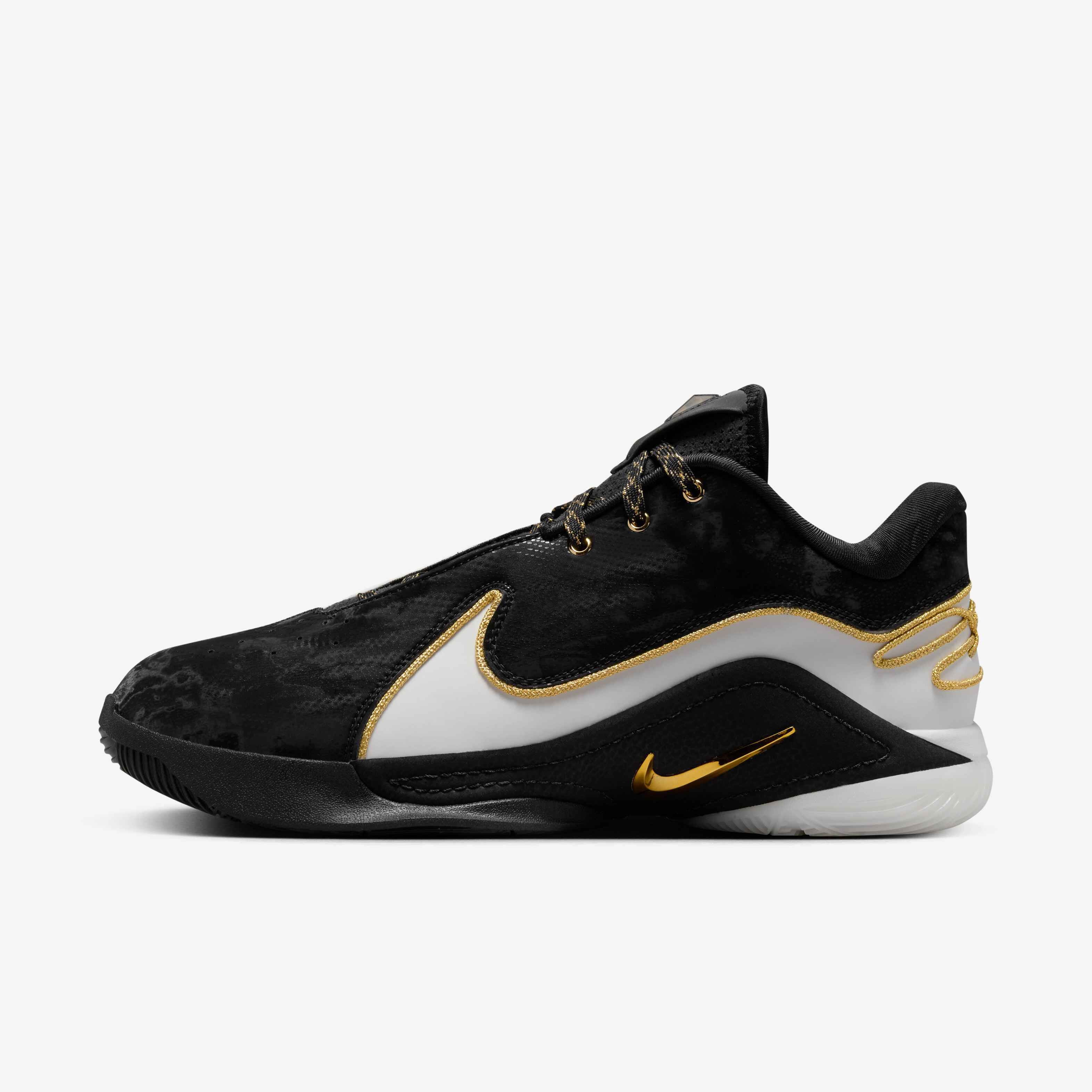 nike lebron gold black