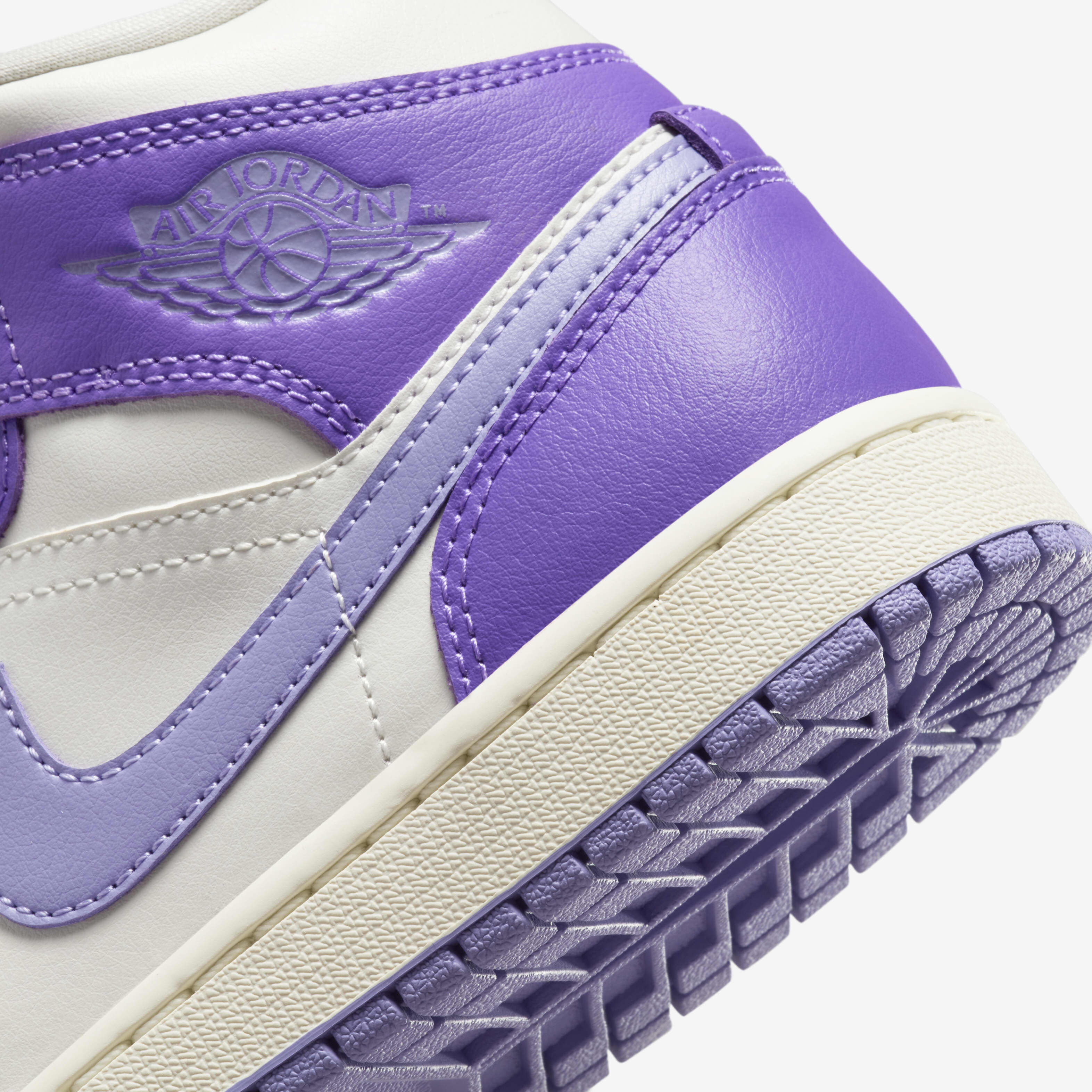 Purple air jordan 1 mid 2025