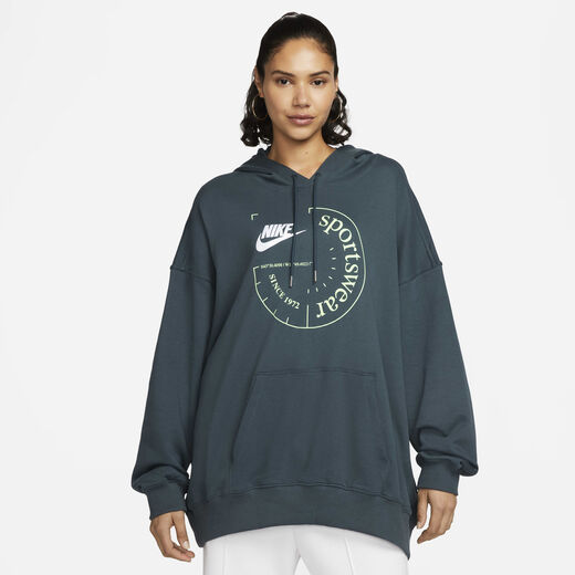 Hoodies & Sweatshirts-Nike, Nike Sportswear, Women's Oversized French Terry Pullover Hoodie