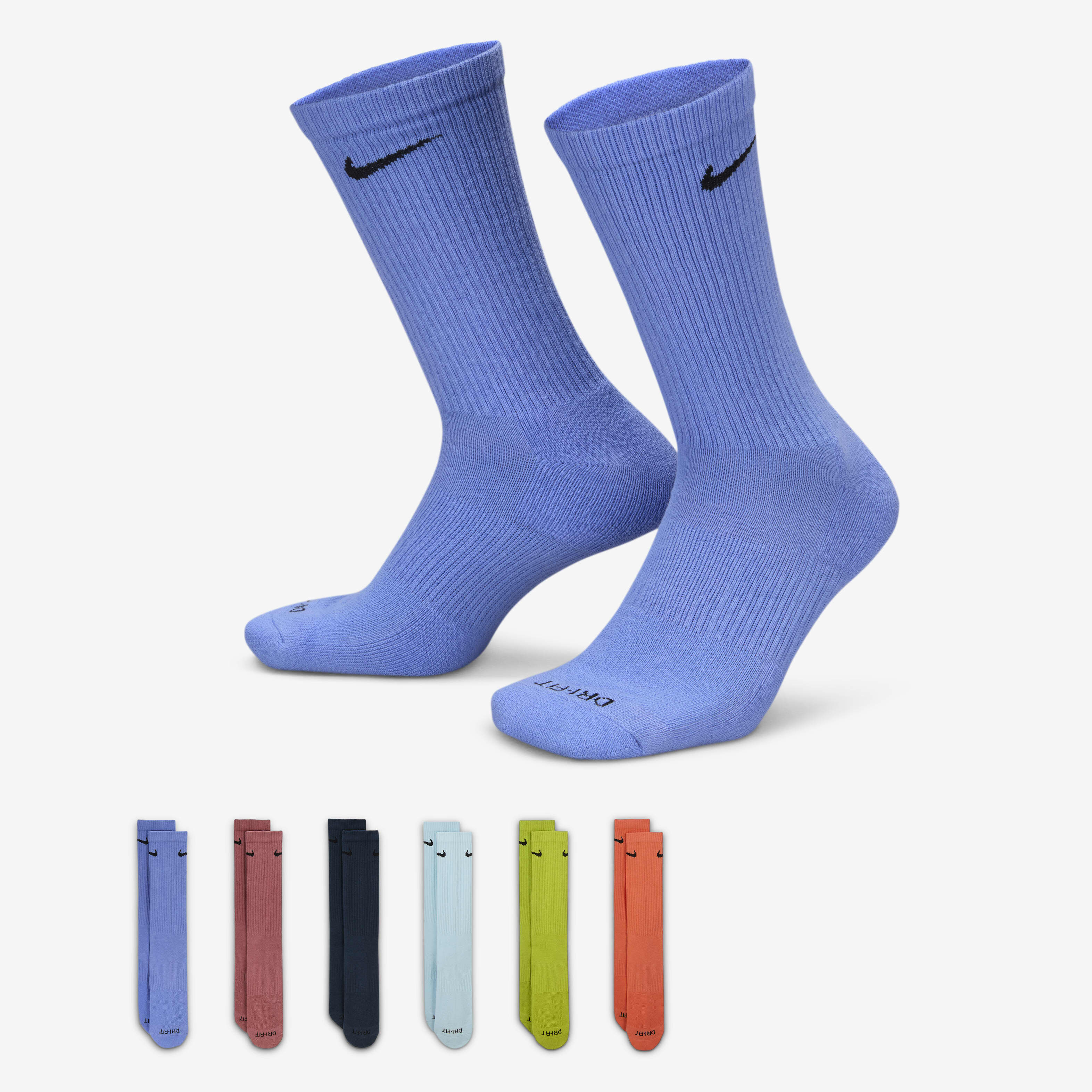 Buy Nike Everyday Plus Cushioned Training Crew Socks 6 Pairs Nike Kuwait Official