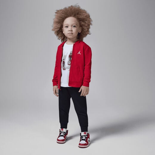 بدلات جري-جوردن, جوردن MJ بروكلين, طقم هودي فرينش تيري بسحاب كامل مكون من قطعتين للأطفال الرضّع