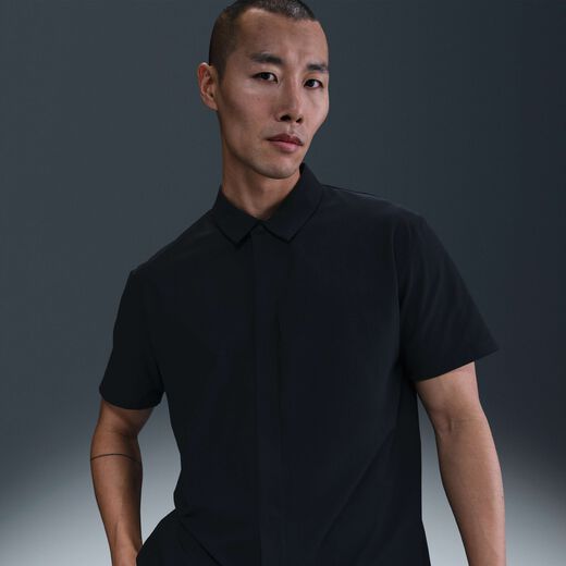 Y2K Styles-Nike, Nike 24.7 PerfectStretch, Men's Dri-FIT Short-Sleeve Button-Down Top