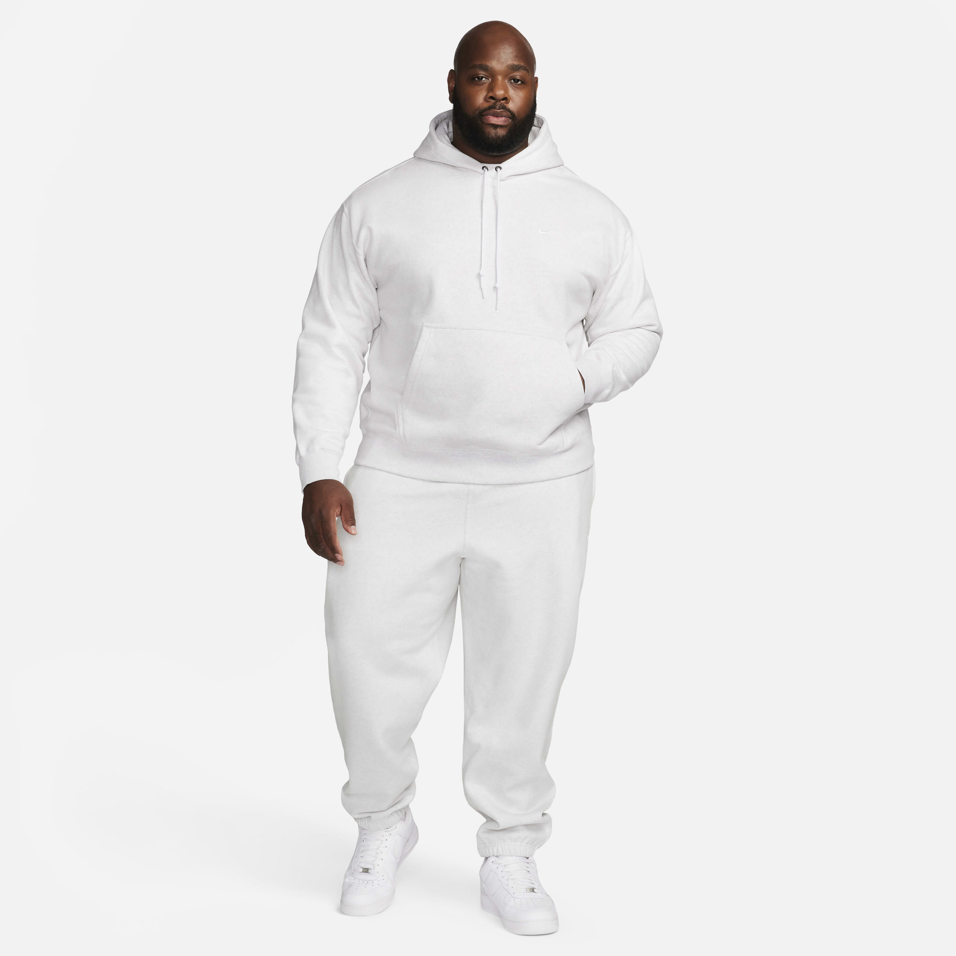 Buy Nike Solo Swoosh Men's Fleece Trousers - Birch Heather