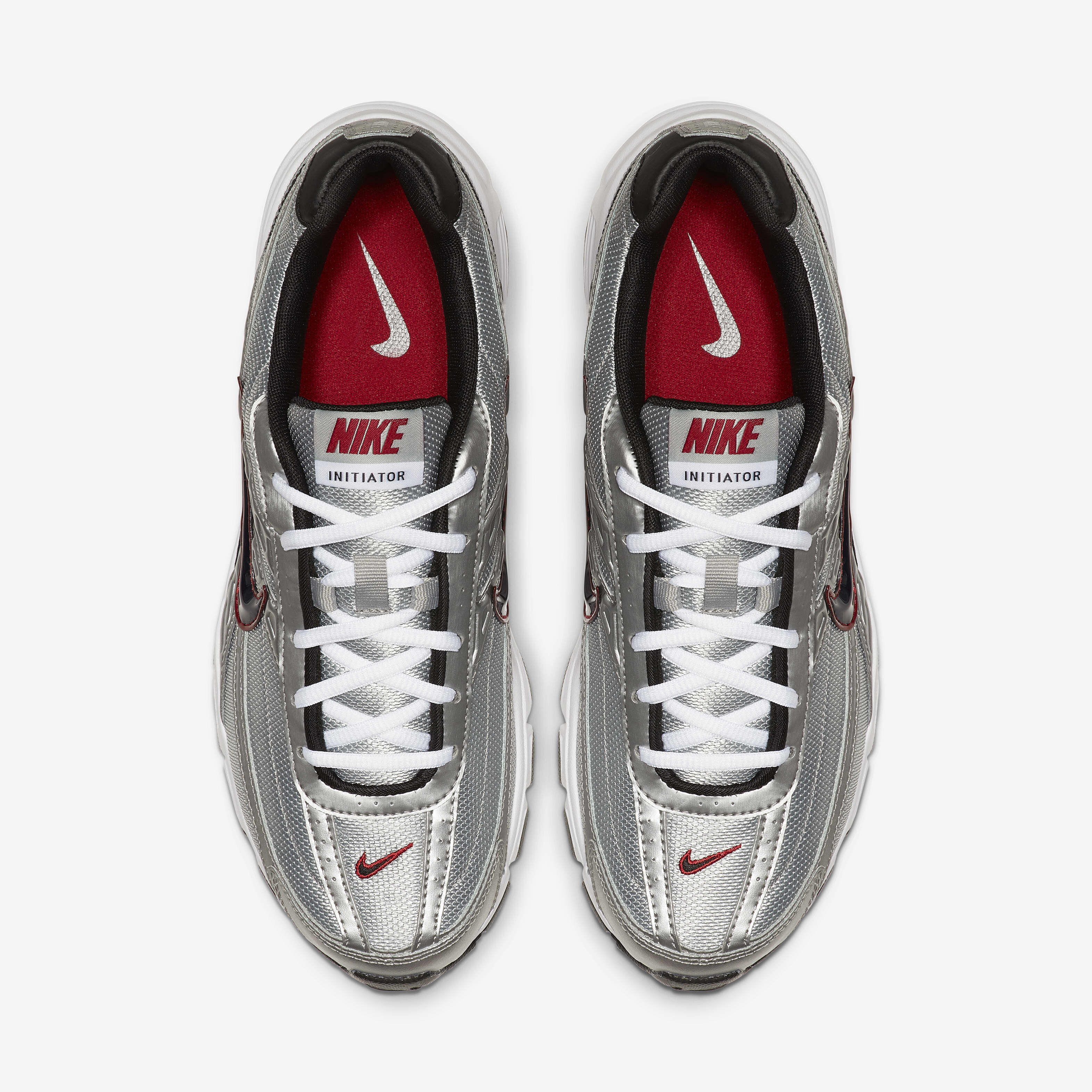 Buy Nike Initiator Men s Running Shoe Metallic Silver White Black Nike Kuwait Official