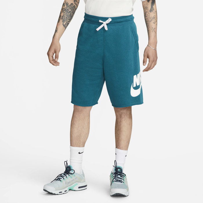 Buy Nike Club Alumni Men's French Terry Shorts Geode Teal/White