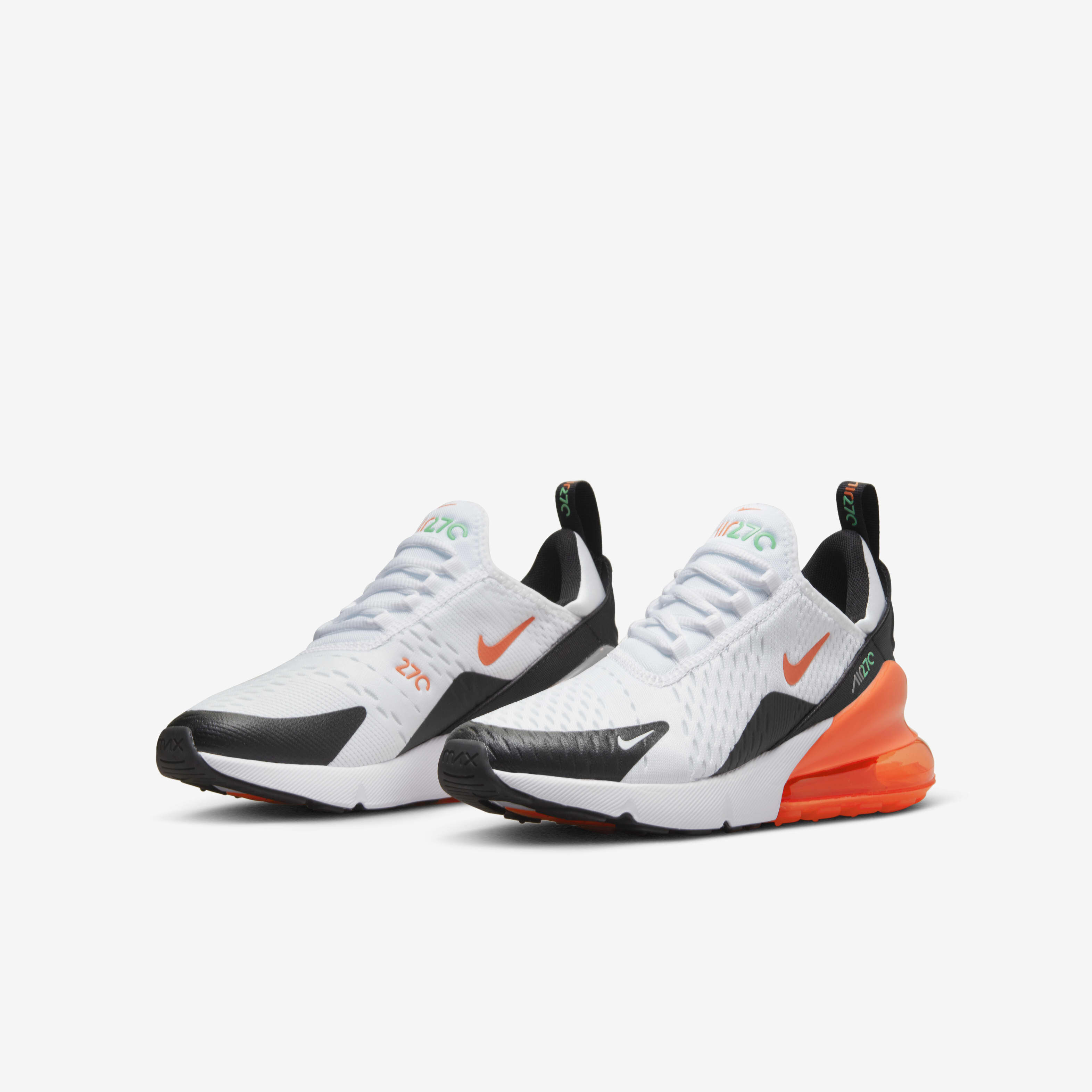 Buy Nike Air Max 270 Older Kids Shoes White Stadium Green Black Turf Orange Nike Kuwait Official