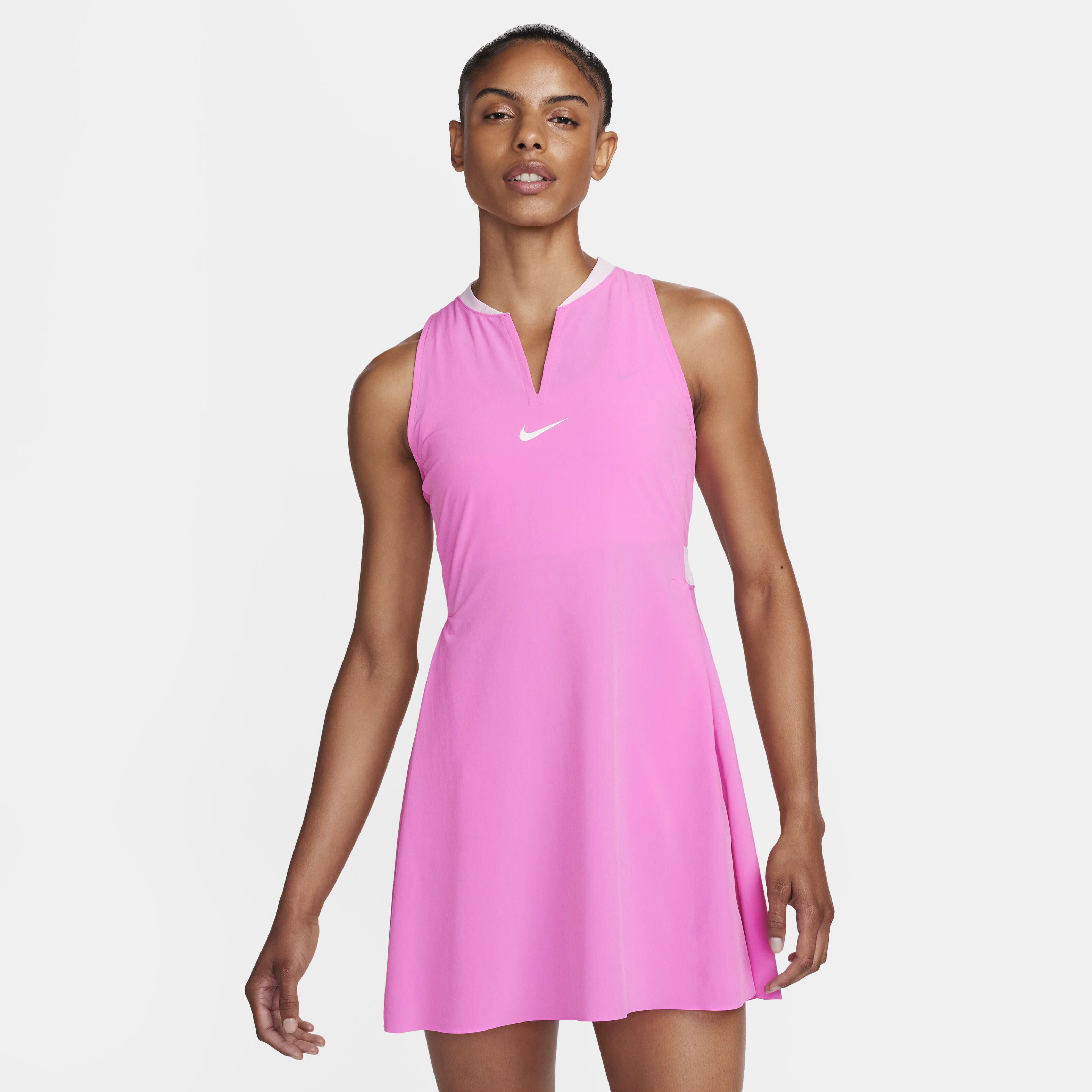 Buy Nike Dri FIT Advantage Women s Tennis Dress Playful Pink White Nike Kuwait Official