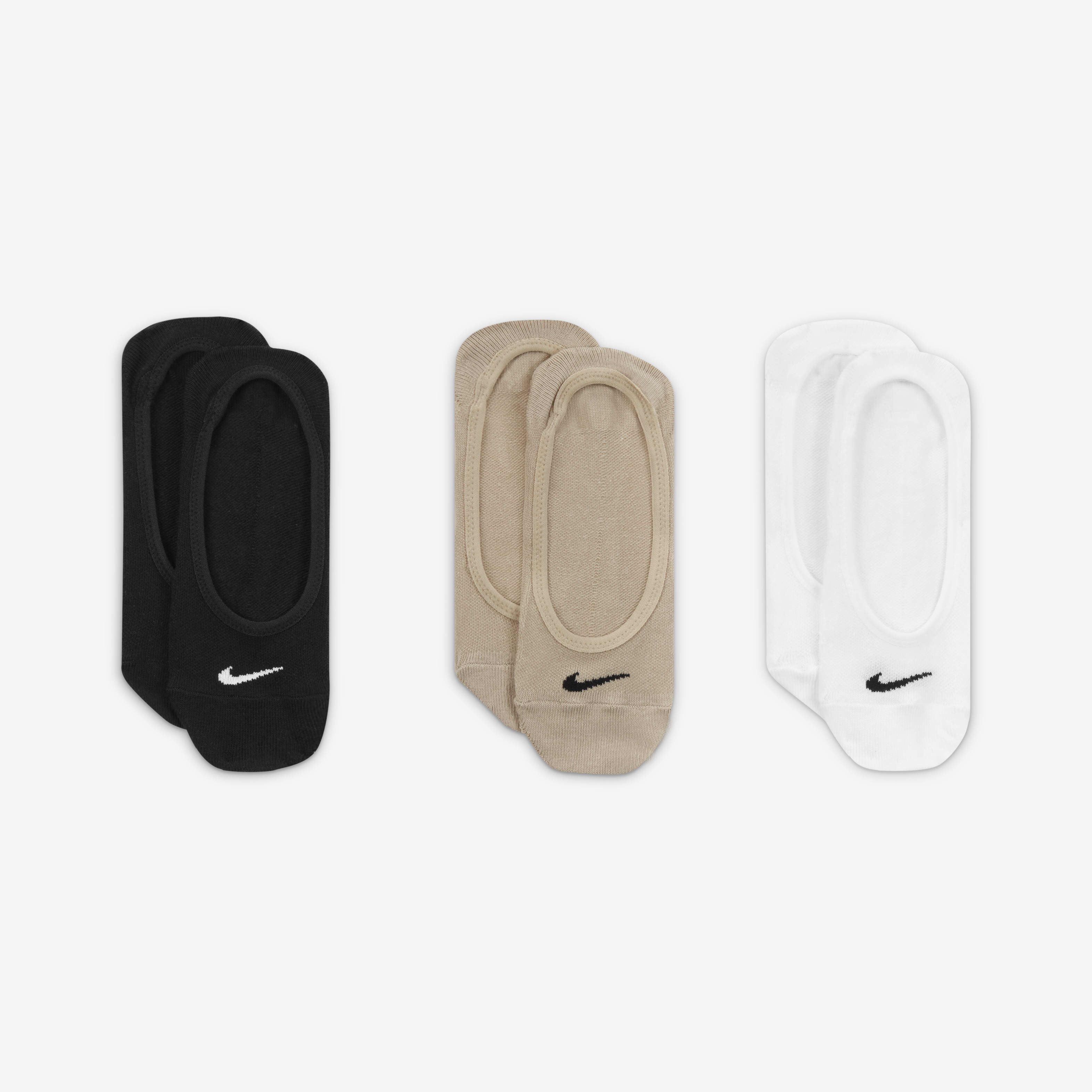 Nike 3 pair pack lightweight footie hotsell