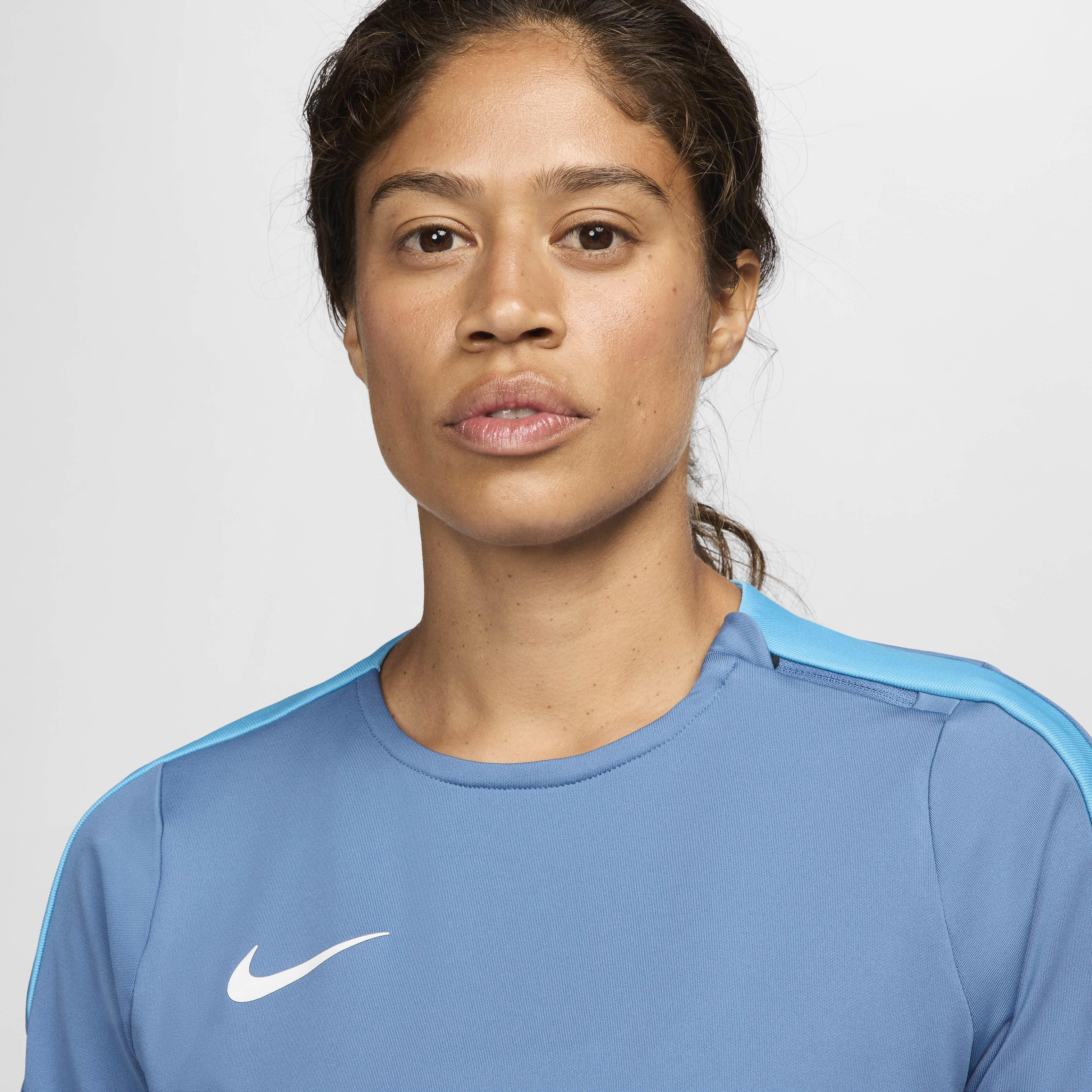 Buy Nike Strike Women s Dri FIT Crew Neck Football Top Aegean Storm Baltic Blue White Nike Kuwait Official