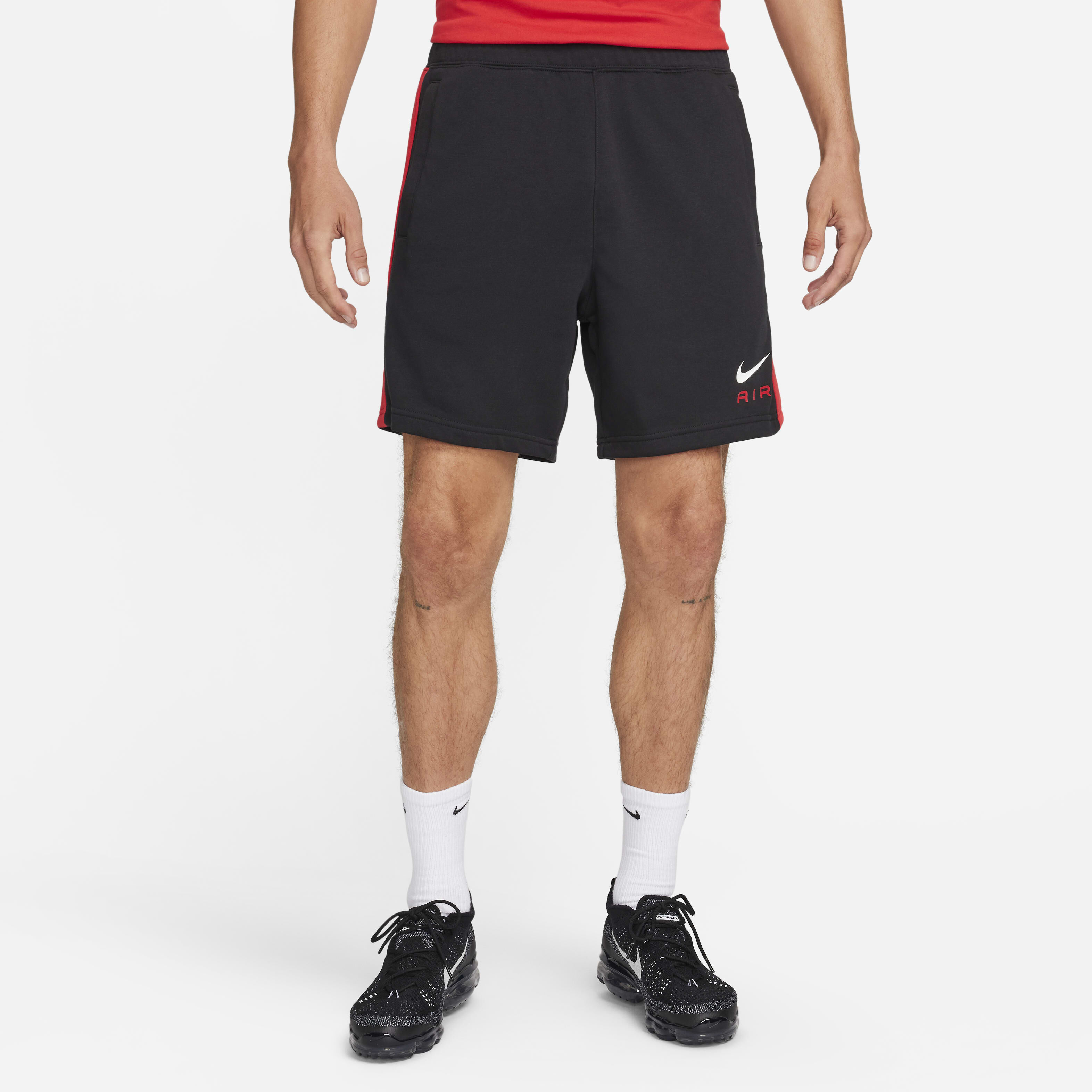 Nike french terry shorts top