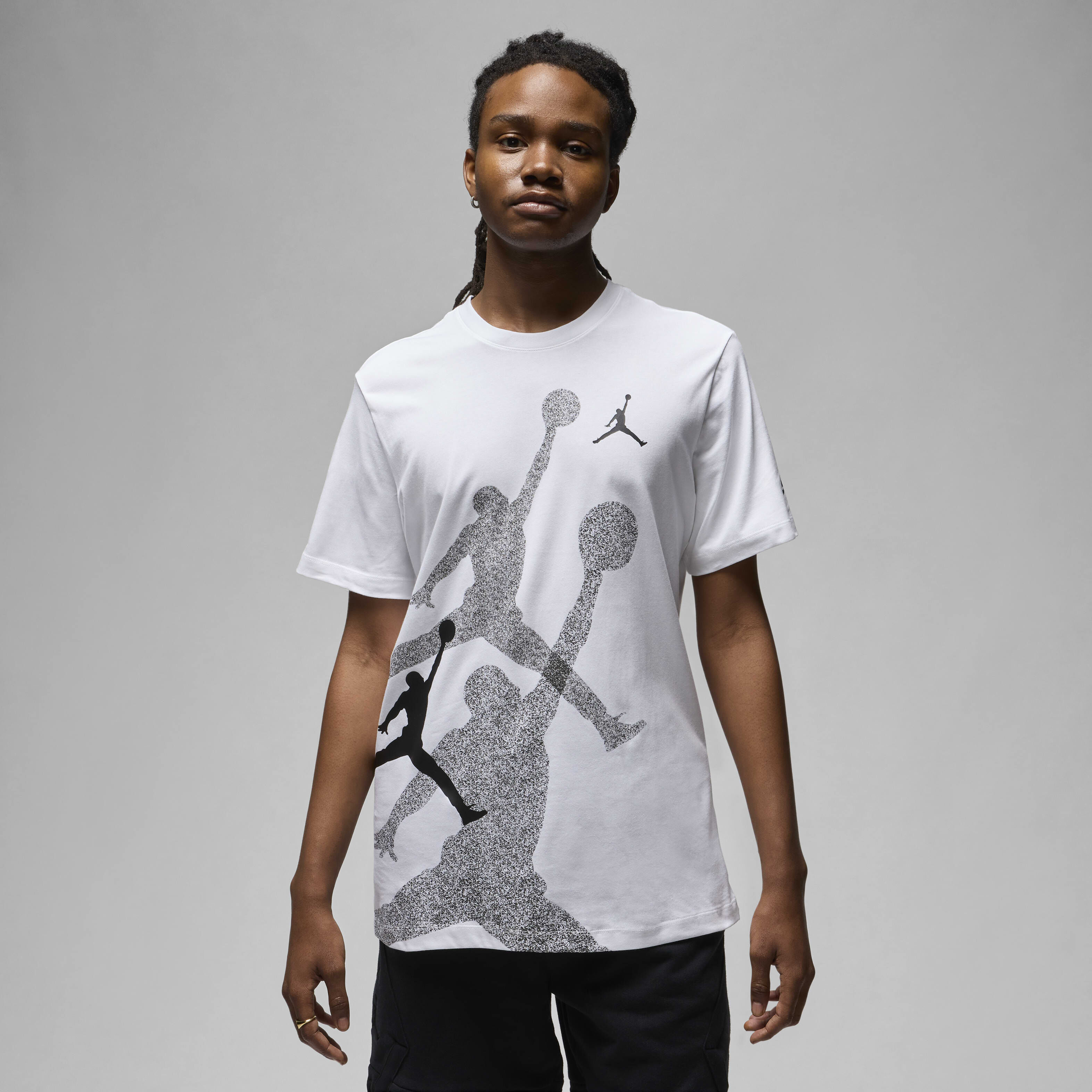 Buy Jordan Brand Men s T Shirt White Cool Grey Black Nike Kuwait Official