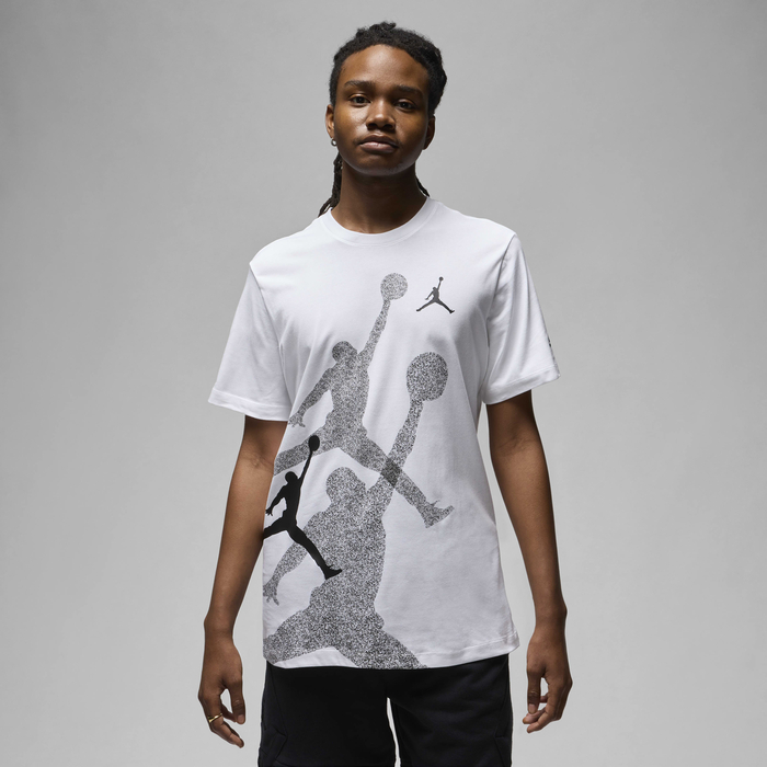 Buy Jordan Brand Men's T-Shirt White/Cool Grey/Black Nike Kuwait
