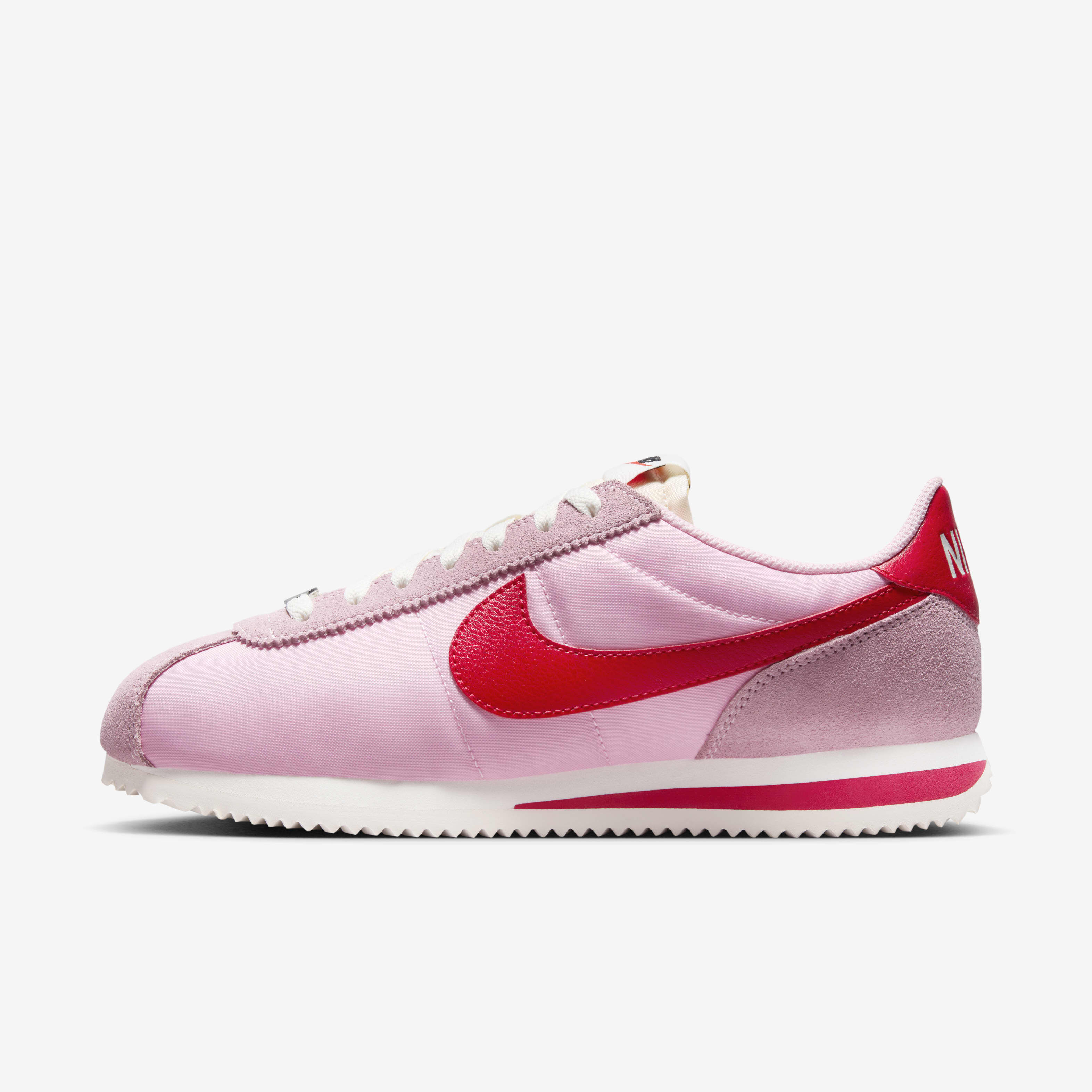 Buy Nike Cortez Textile Shoes - Medium Soft Pink/Sail/Team Orange/Fire Red  | Nike Kuwait Official