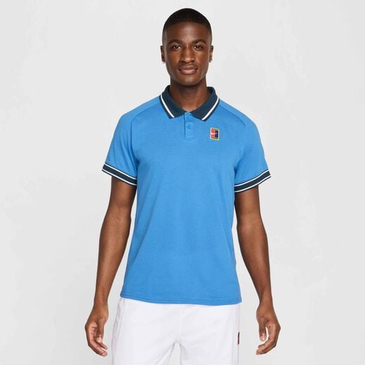 Men's Polo T-Shirts-Nike, NikeCourt Heritage, Men's Tennis Polo