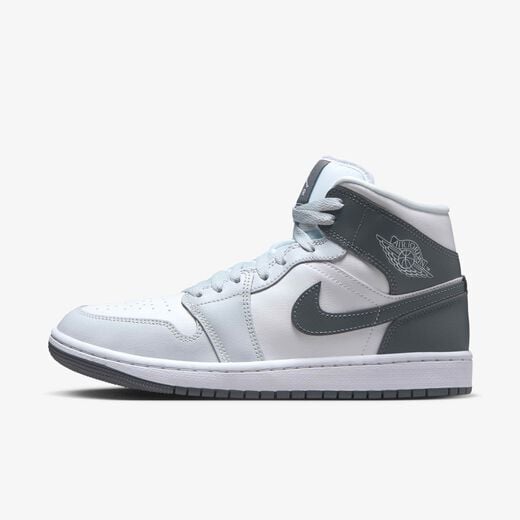 Jordan-JRDN, Air Jordan 1 Mid 'Smoke Grey', Women's Shoes