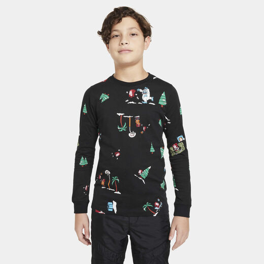 Kids' Long Sleeves Shirts-Nike, Nike Sportswear, Older Kids' Long-Sleeve T-Shirt