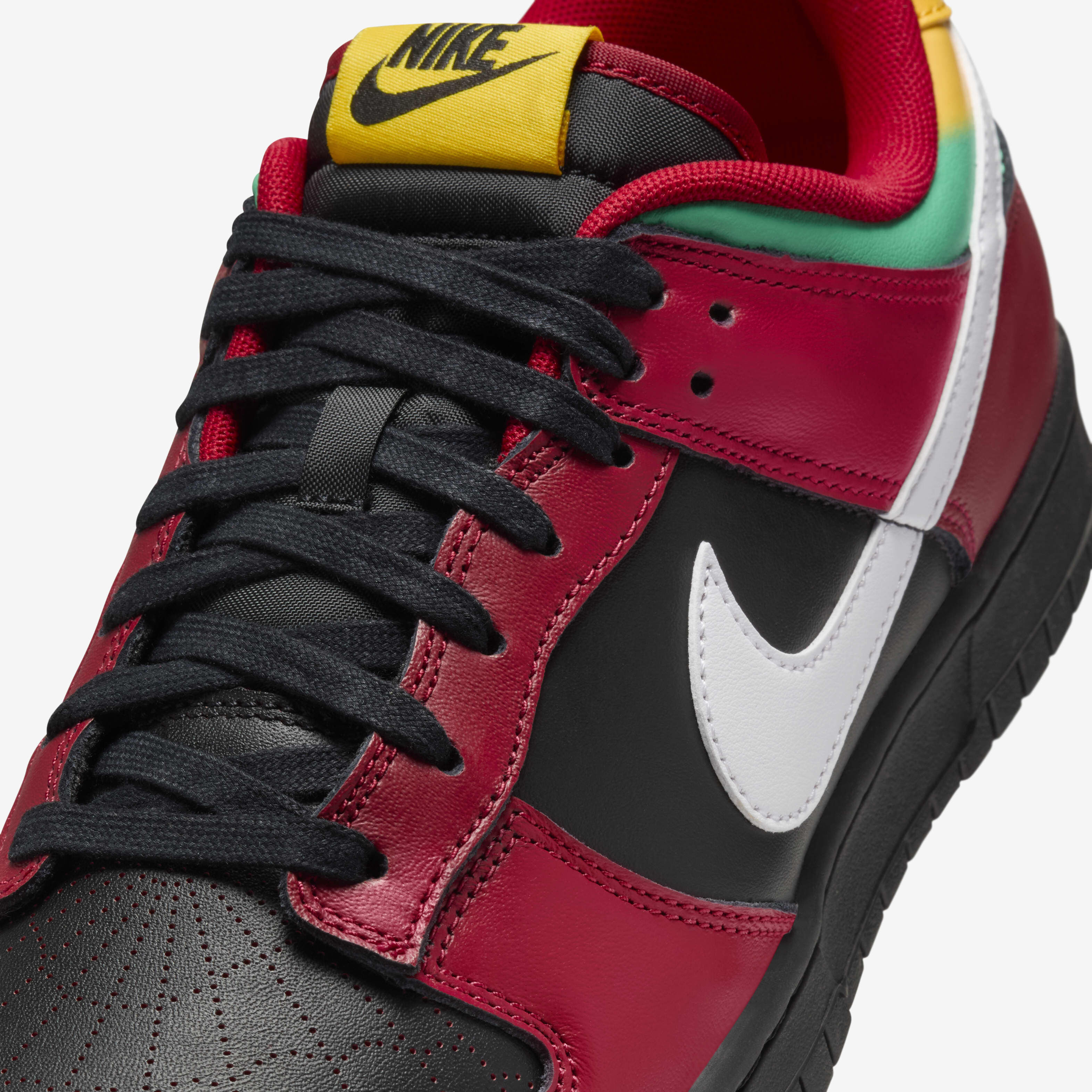 Buy Nike Dunk Low Retro LTD Men s Shoes Black Gym Red University Gold White Nike Kuwait Official
