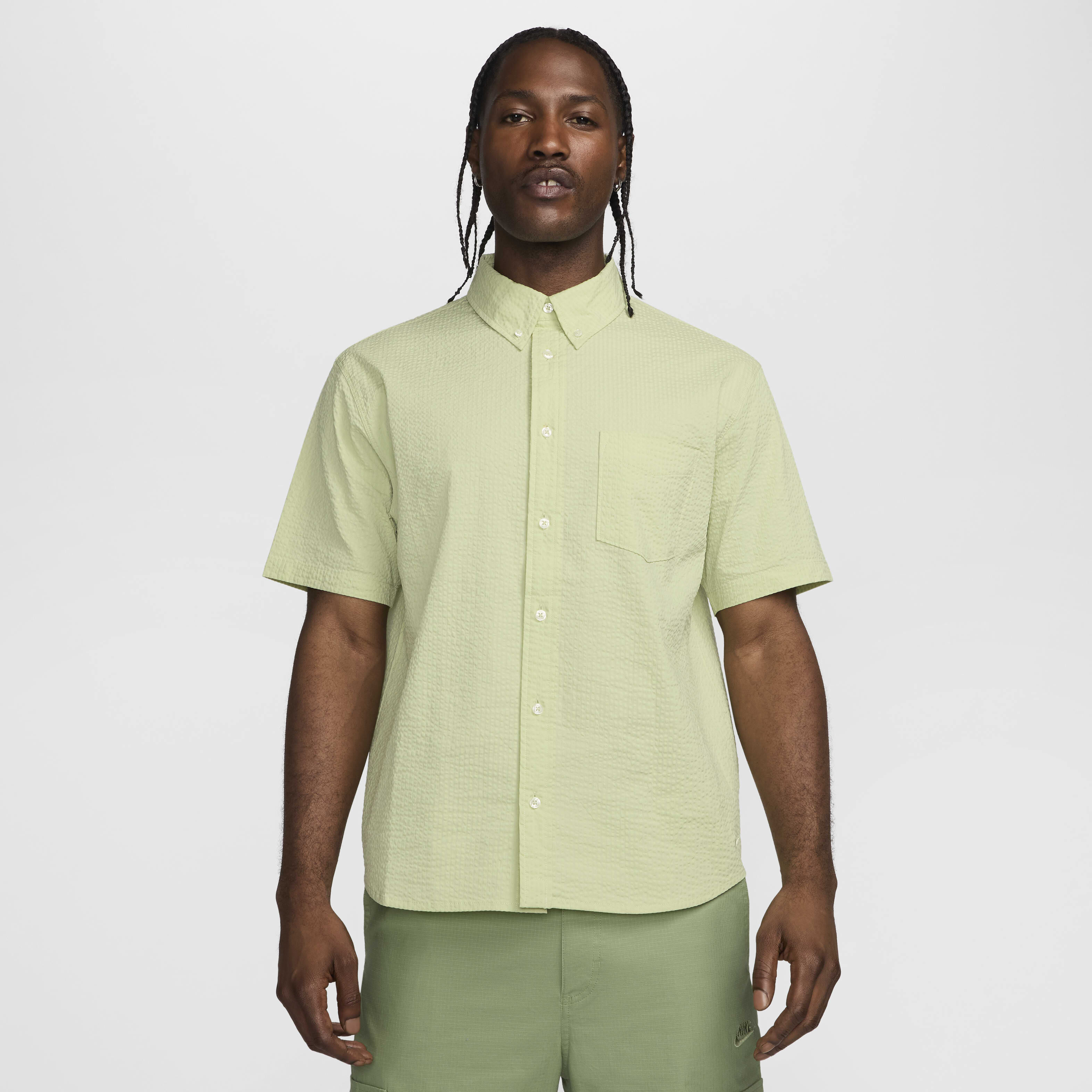 olive green shirt mens nike