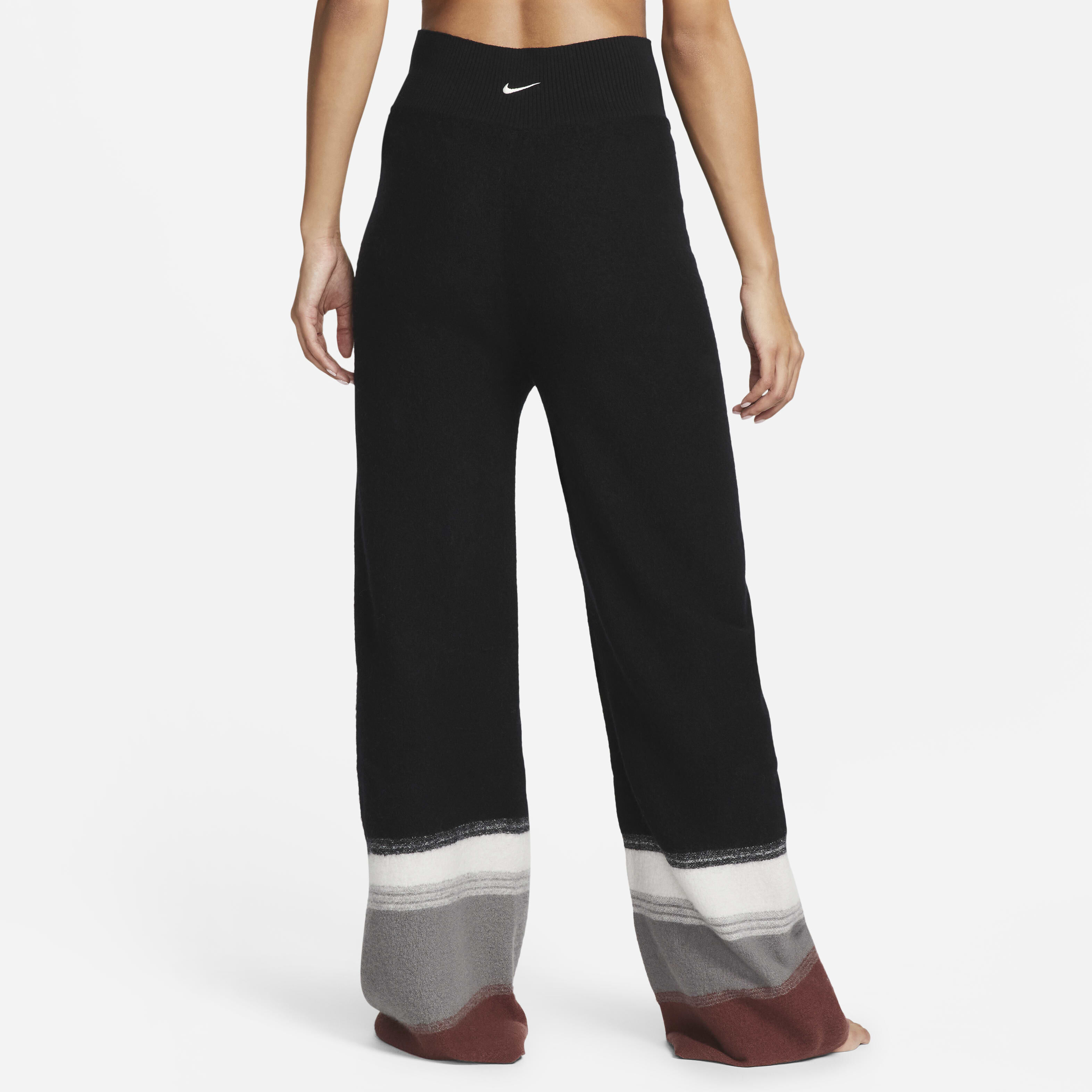 Buy Nike Yoga Therma FIT ADV Women s Wool Trousers Black Light Orewood Brown Nike Kuwait Official