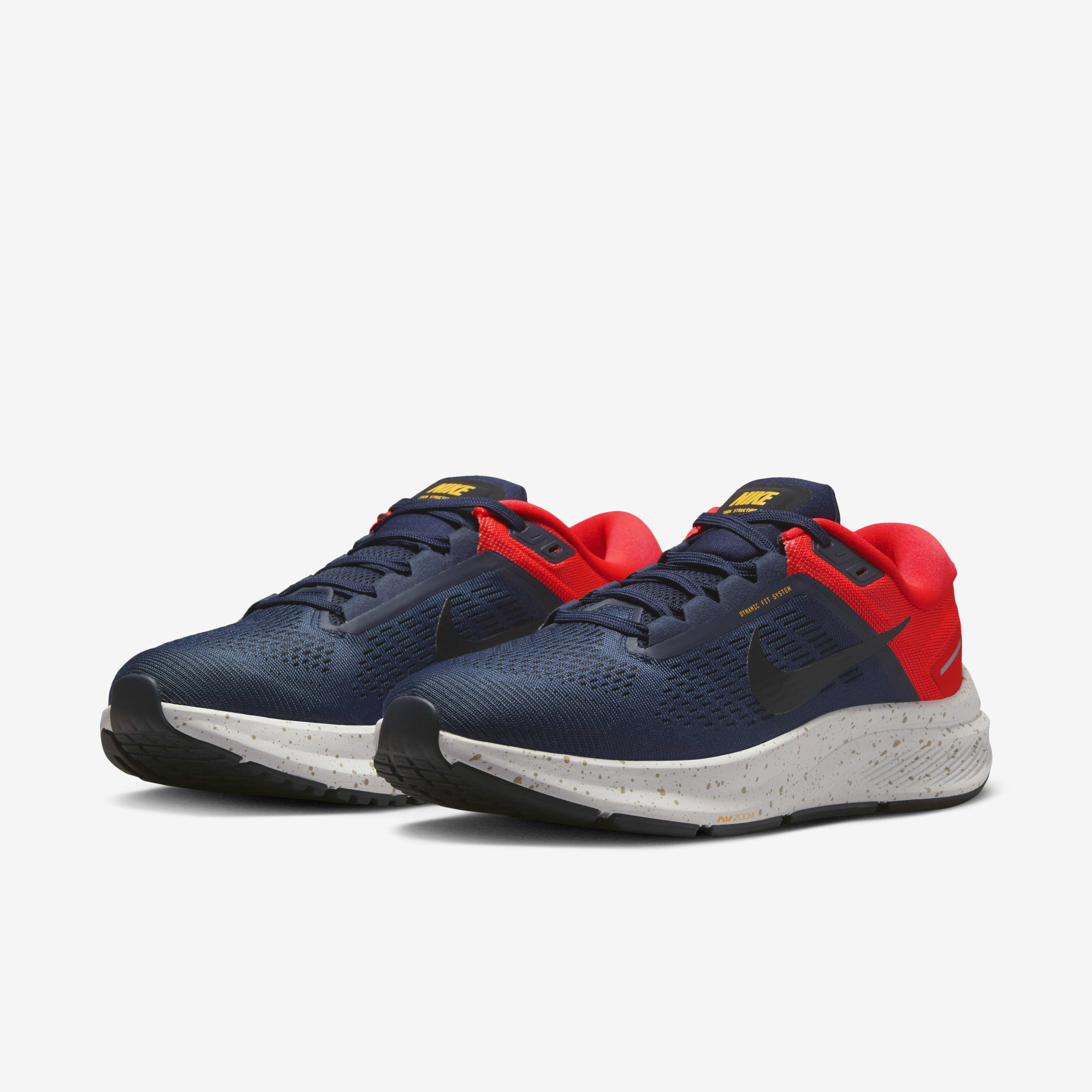 Buy Nike Structure 24 Men s Road Running Shoes Obsidian Bright Crimson White Black Nike Kuwait Official