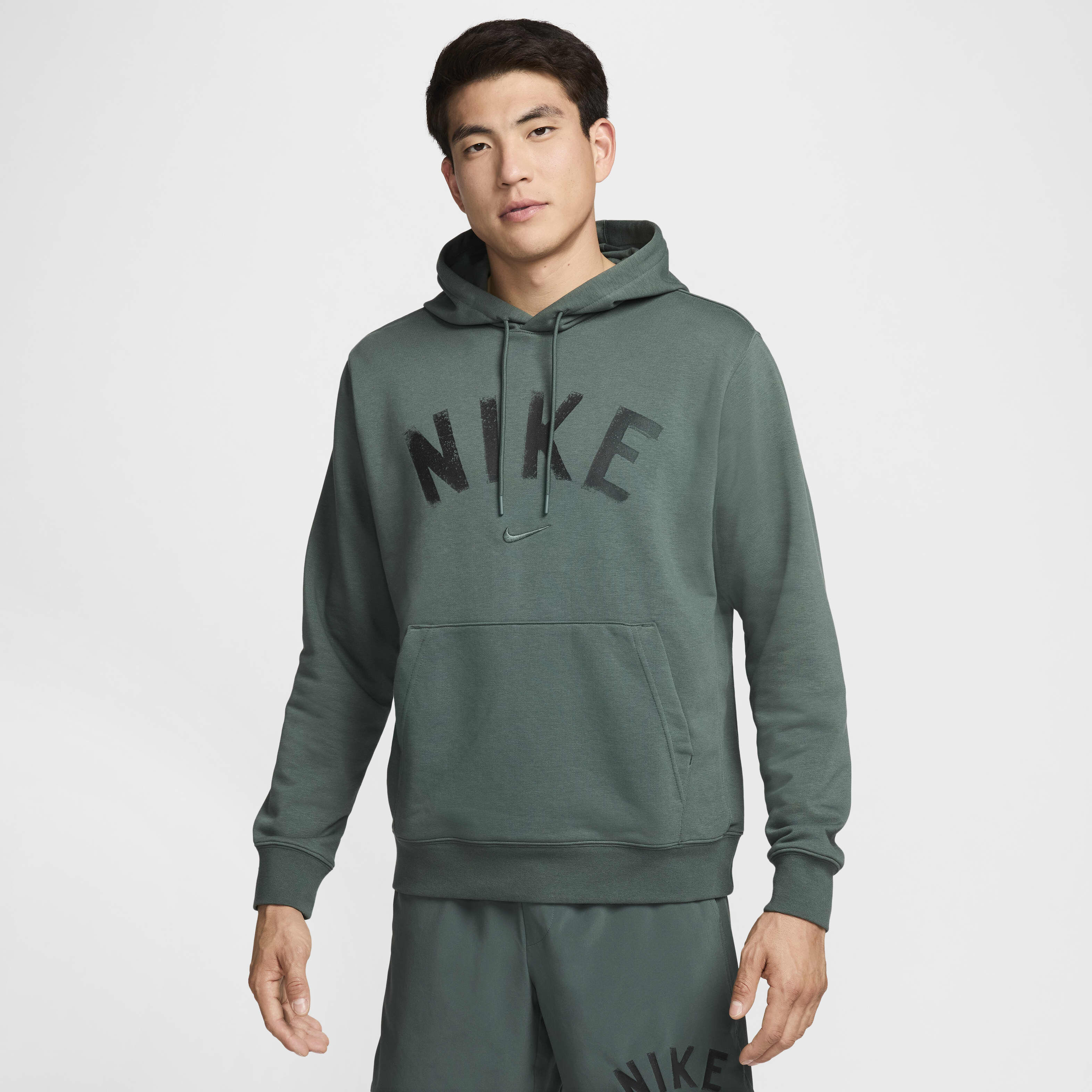Buy Nike Swoosh Men s Dri FIT French Terry Pullover Fitness Hoodie Nike Kuwait Official