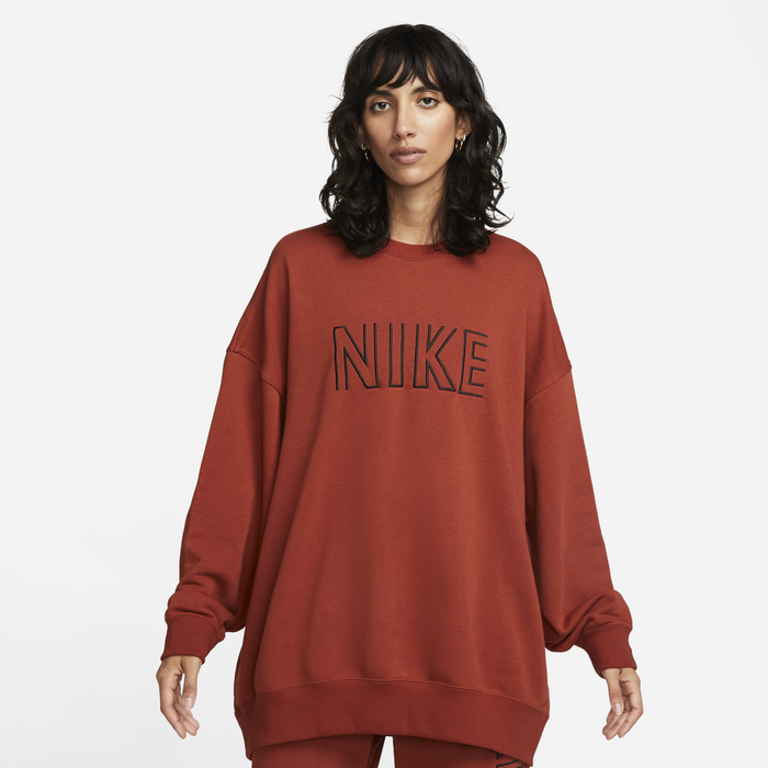 Crew Neck Hoodie Orange Nike Nike Sportswear Essential Orange Crop