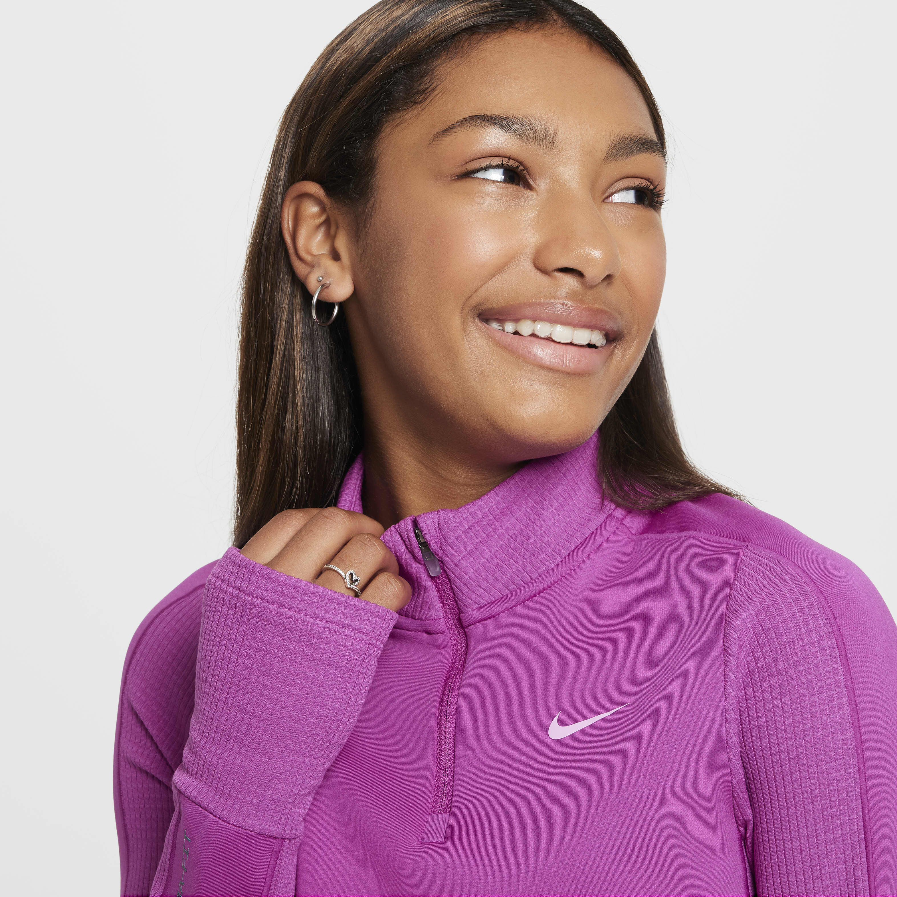 nike pro half zip jacket ladies