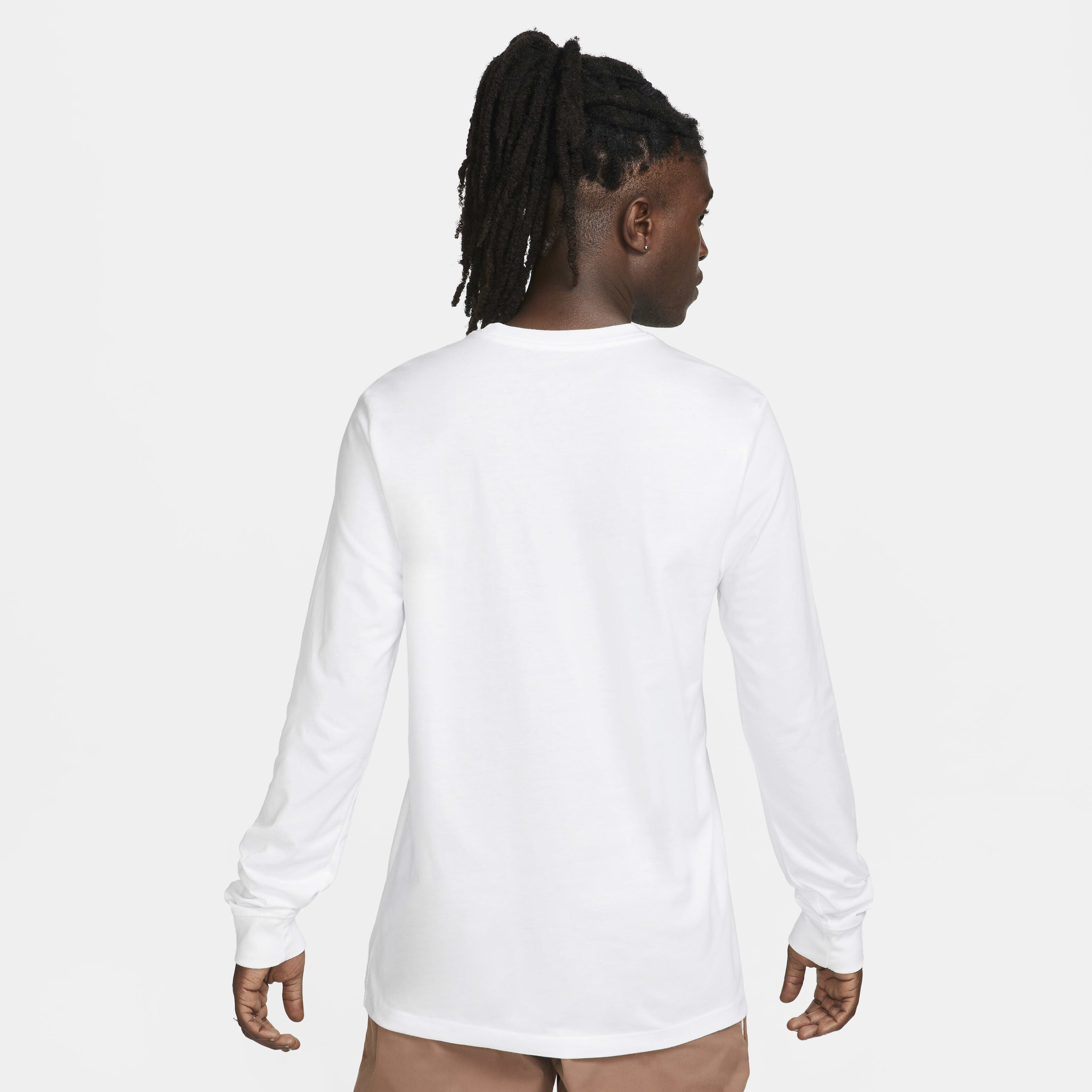 Nike full sleeve white t shirt shop