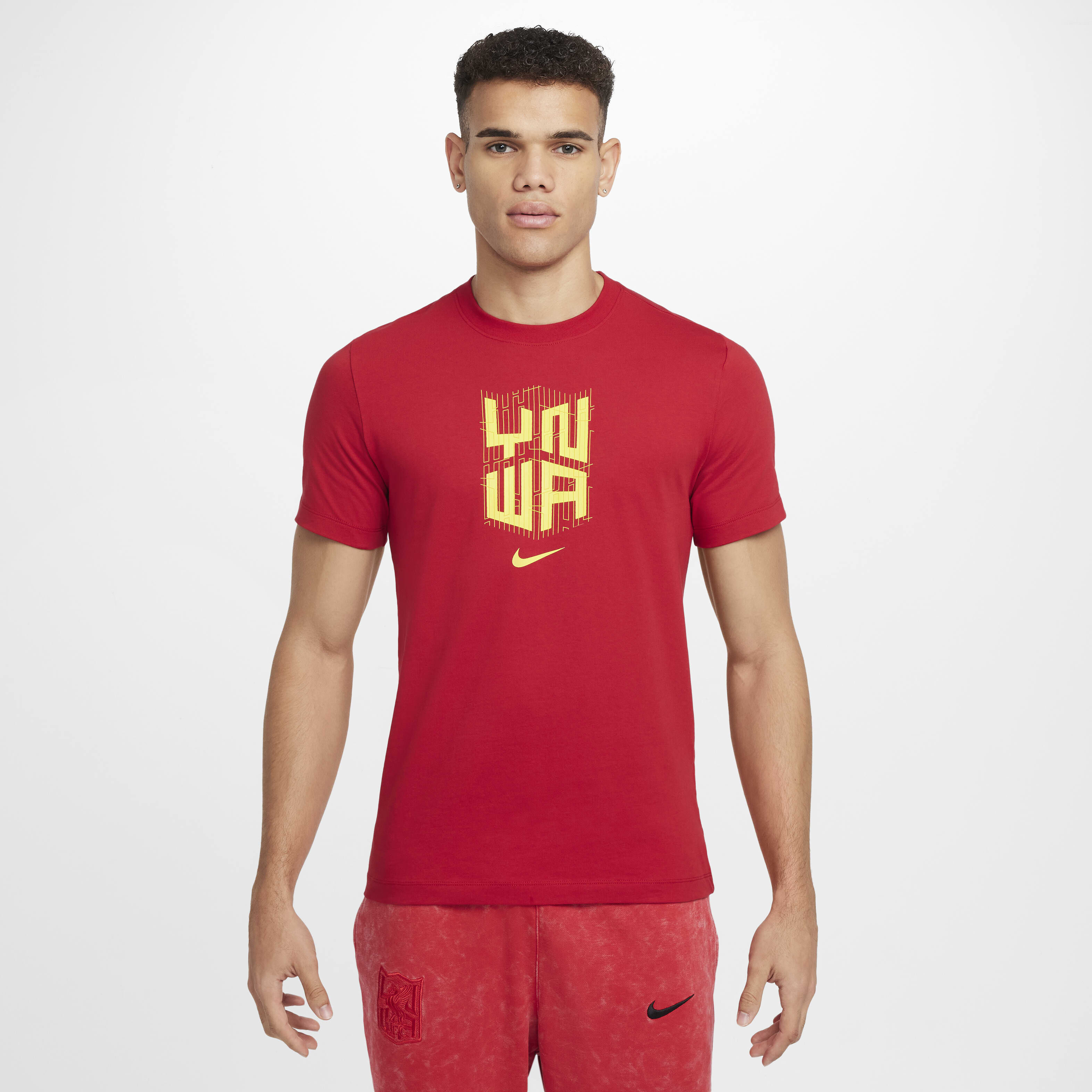 Buy Liverpool Men's Nike Football T-Shirt Gym Red Nike Kuwait