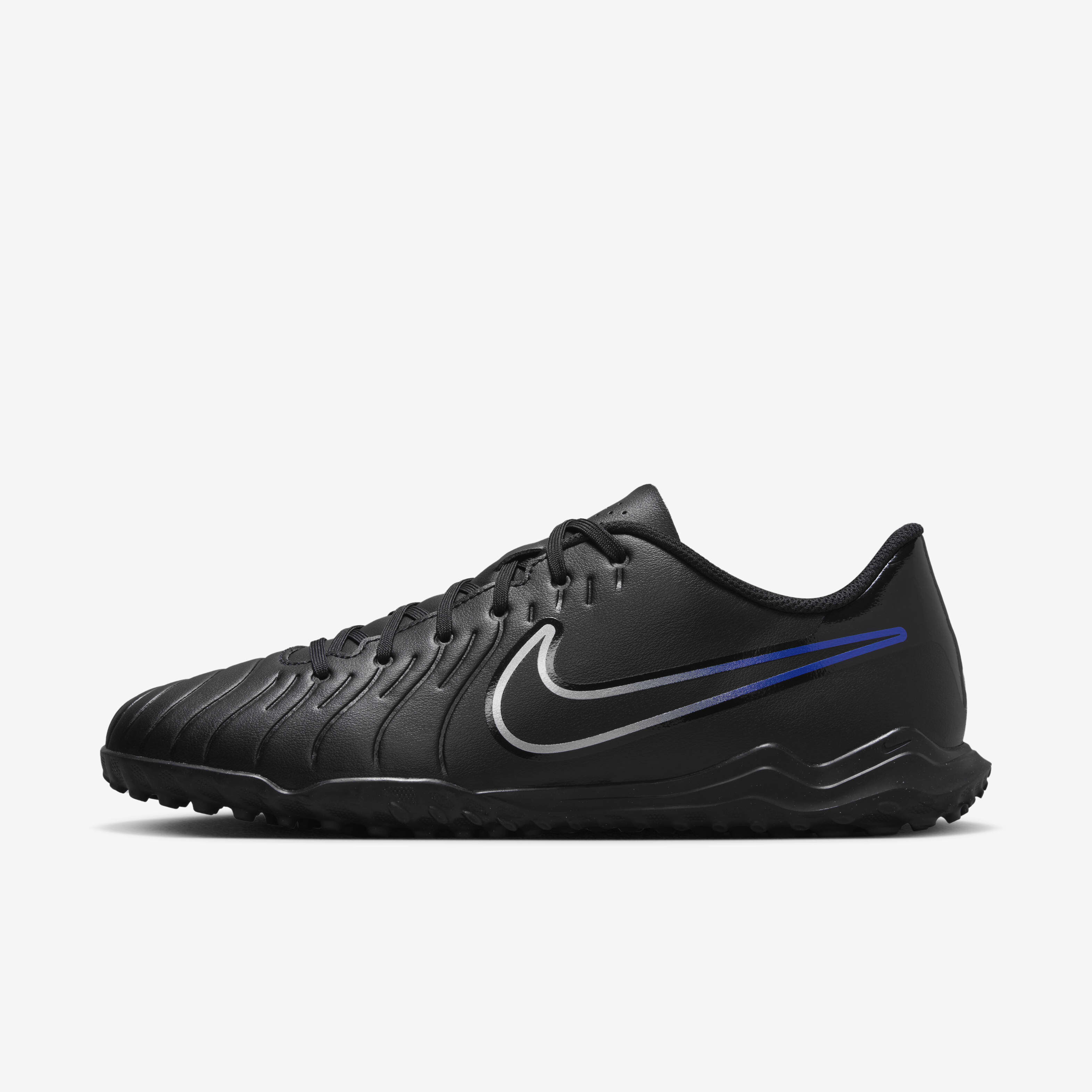 Buy Nike Tiempo Legend 10 Club Turf Low Top Football Shoes Black Hyper Royal Chrome Nike Kuwait Official
