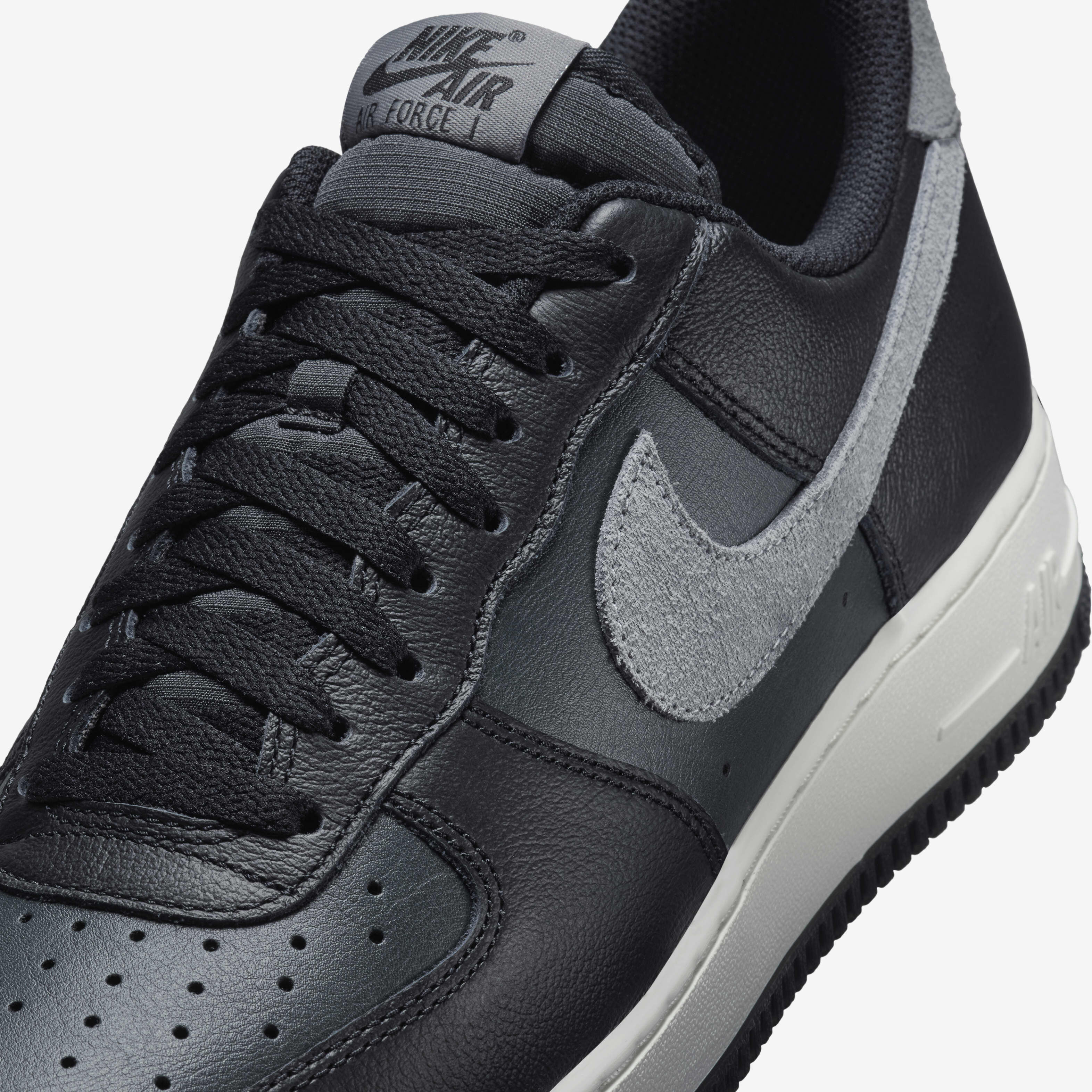 Nike air force 1 07 lv8 trainer black / clear grey / dark grey discount