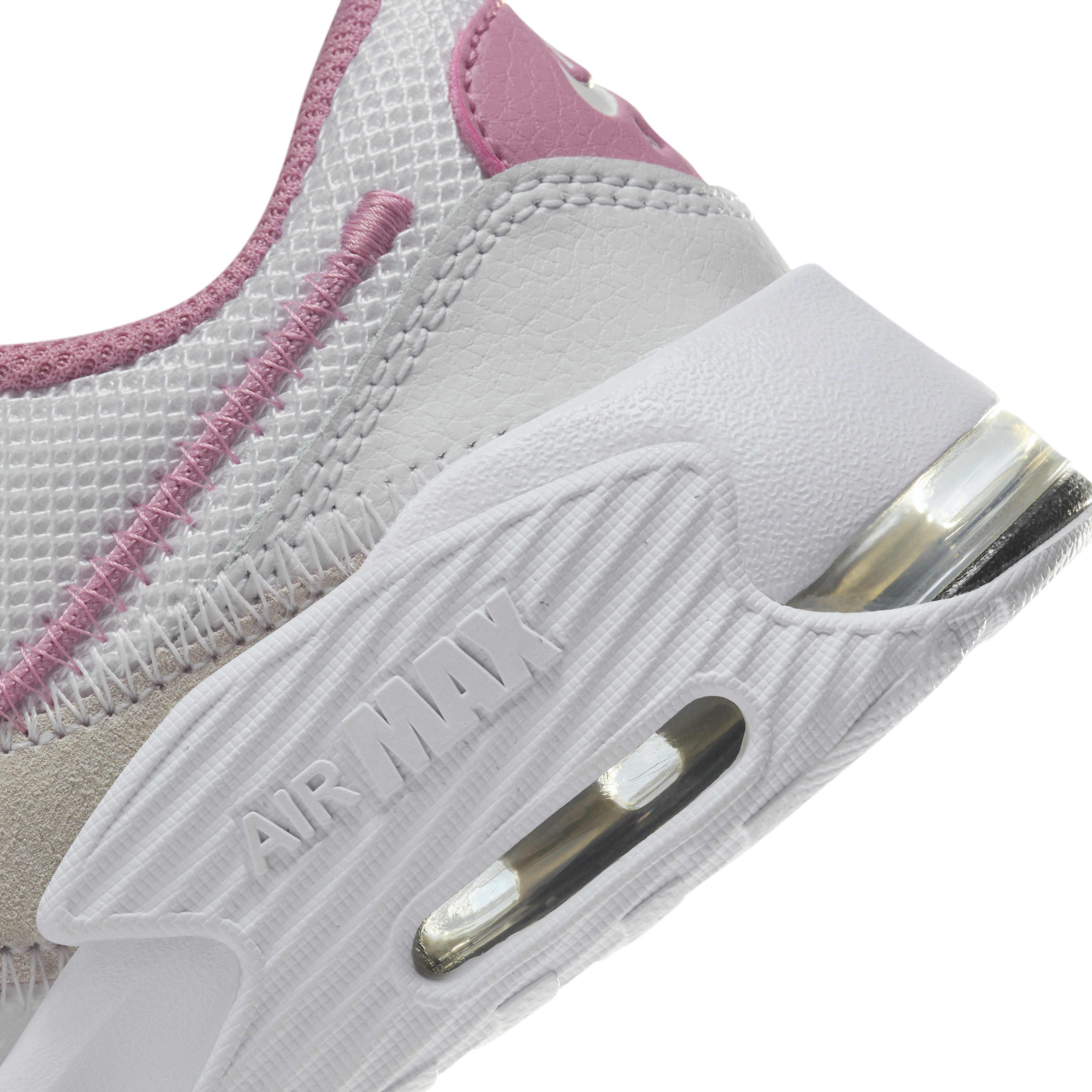 nike air max excee white and pink