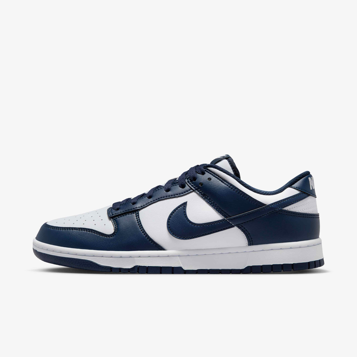 Buy Nike Dunk Low Retro Men's Shoes White/White/Midnight Navy